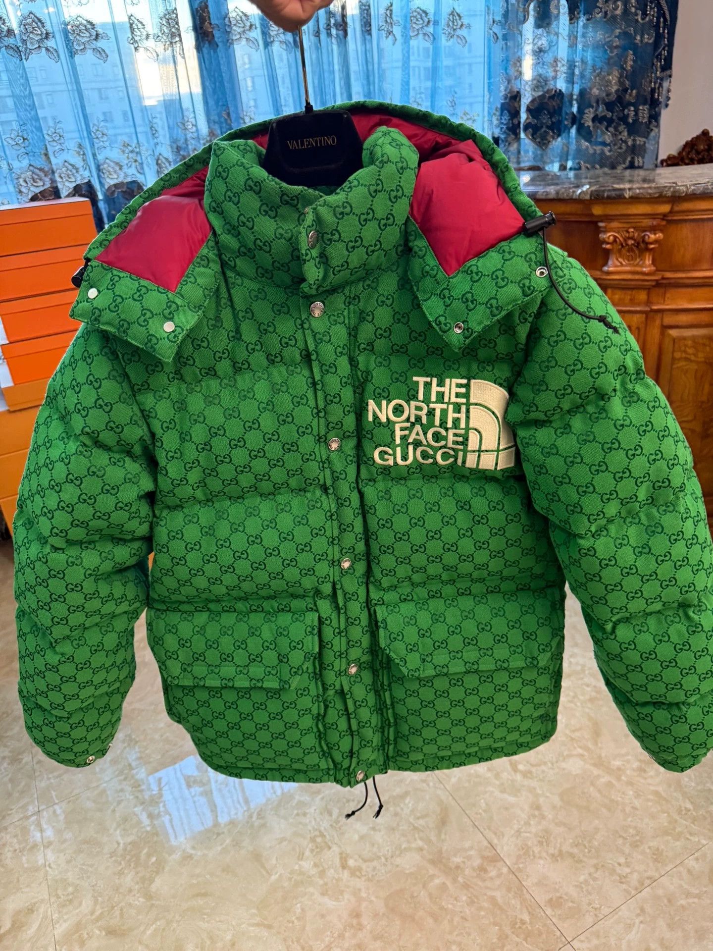 Gucci Gucci All Over Logo Collab Down Jacket Green Limited XS Size US XS / EU 42 / 0 - 1 Thumbnail