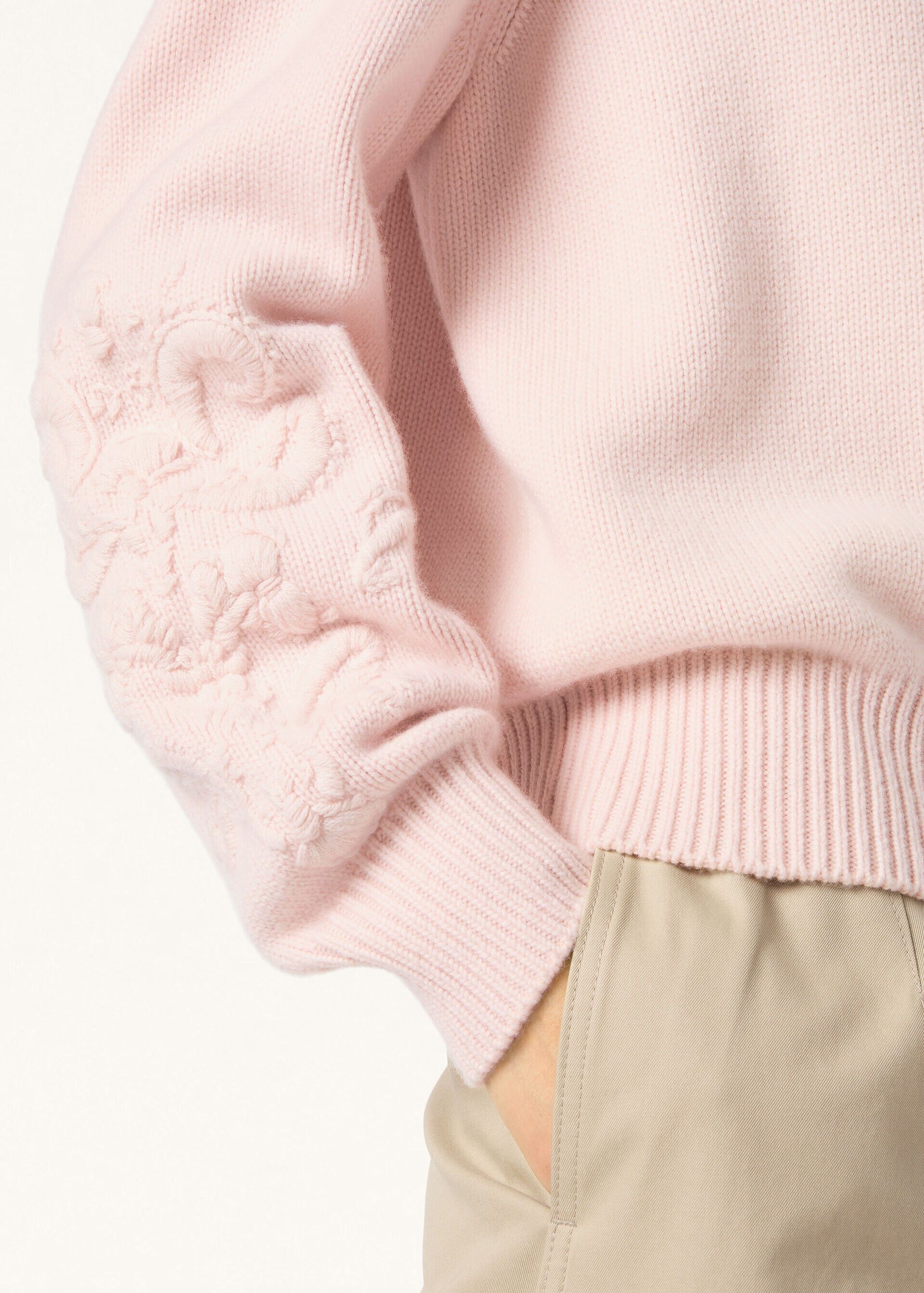 Loro Piana os11x0426 FAQ9467 Classic Crewneck Sweater Pale Baby Rose Size M / US 6-8 / IT 42-44 - 3 Thumbnail