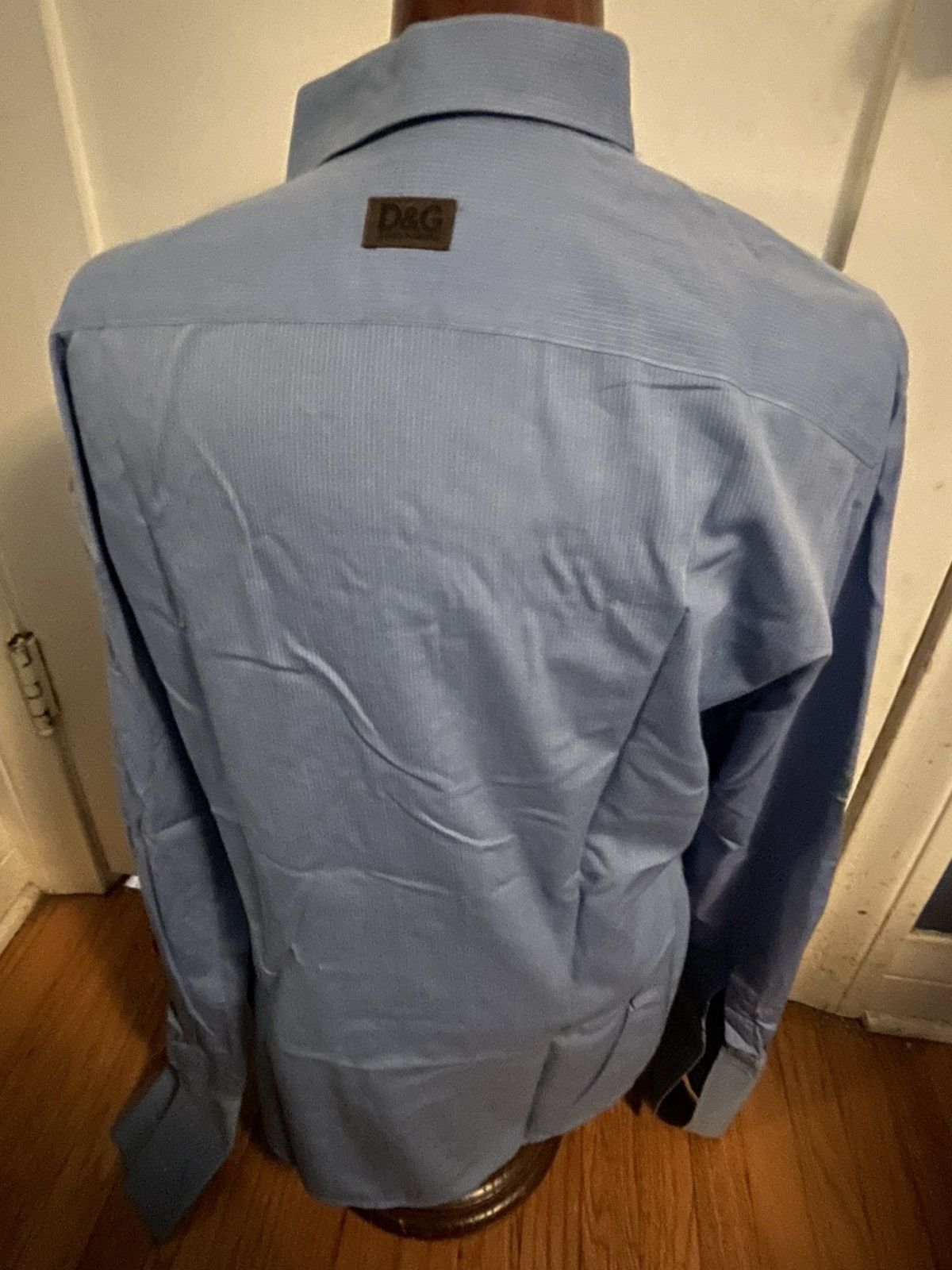 Dolce & Gabbana Vintage Dolce & Gabbana Blue Button Down Size M 34 | 38 Size US M / EU 48-50 / 2 - 2 Thumbnail