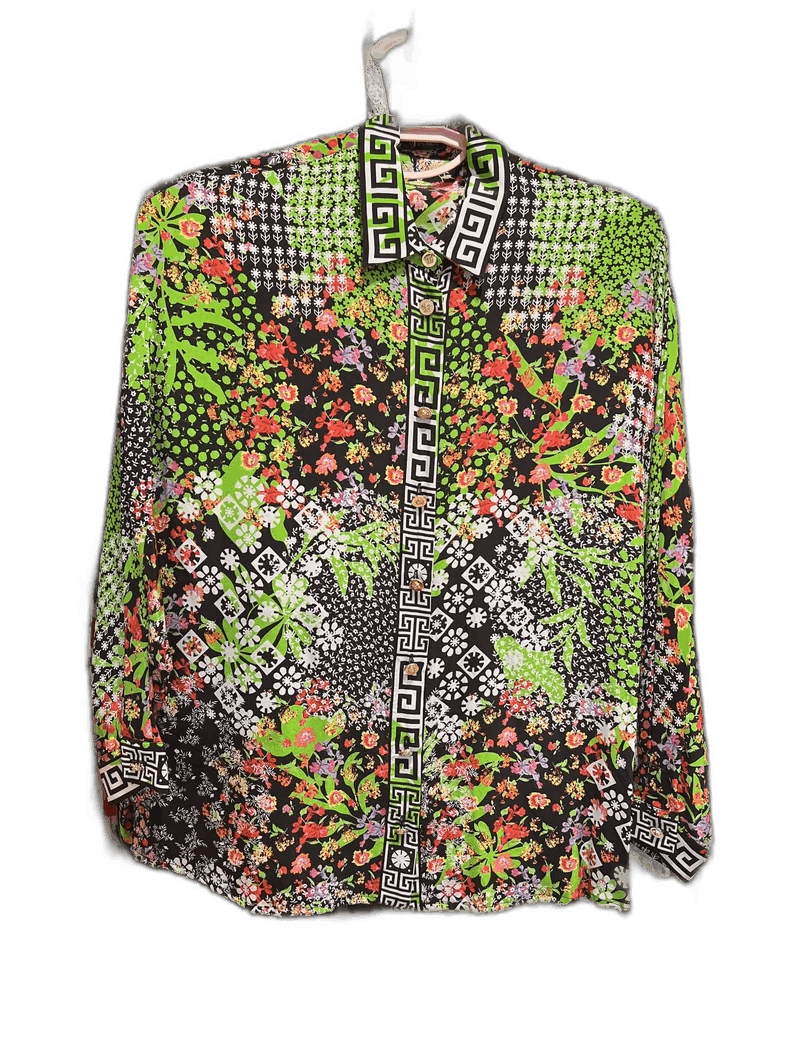 Versace Versace Silk Shirt and Shorts Set - dmc Size 28" / US 6 / IT 42 - 1 Thumbnail