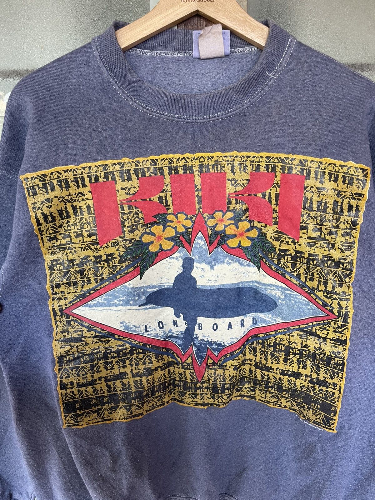 Sun Surf Vintage 90's KIKI Long Board Surf Island Communications Size US L / EU 52-54 / 3 - 2 Thumbnail