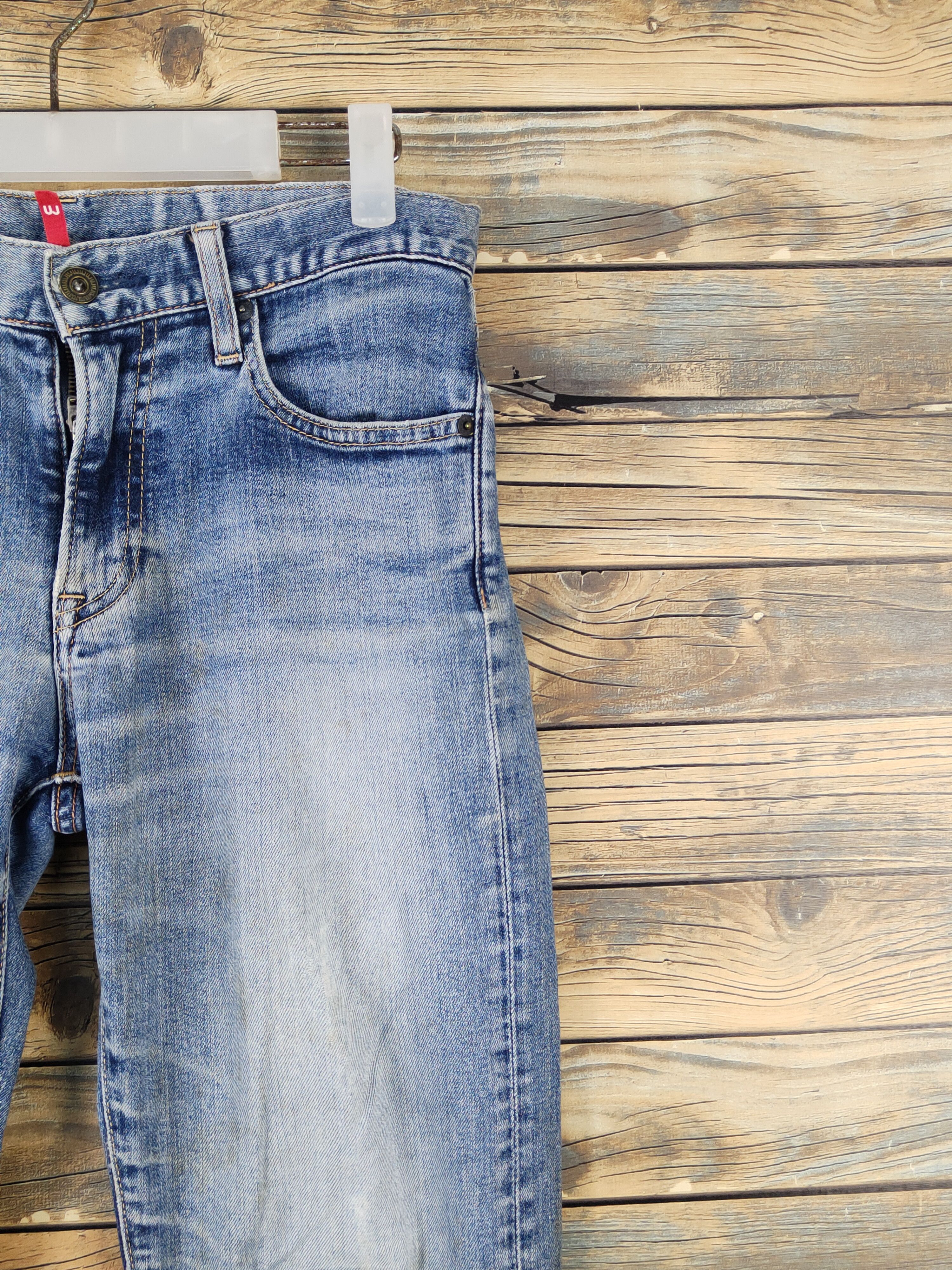 Japanese Brand Uniqlo Blue Distressed Ripped Jeans #W1491 Size US 29 - 5 Thumbnail