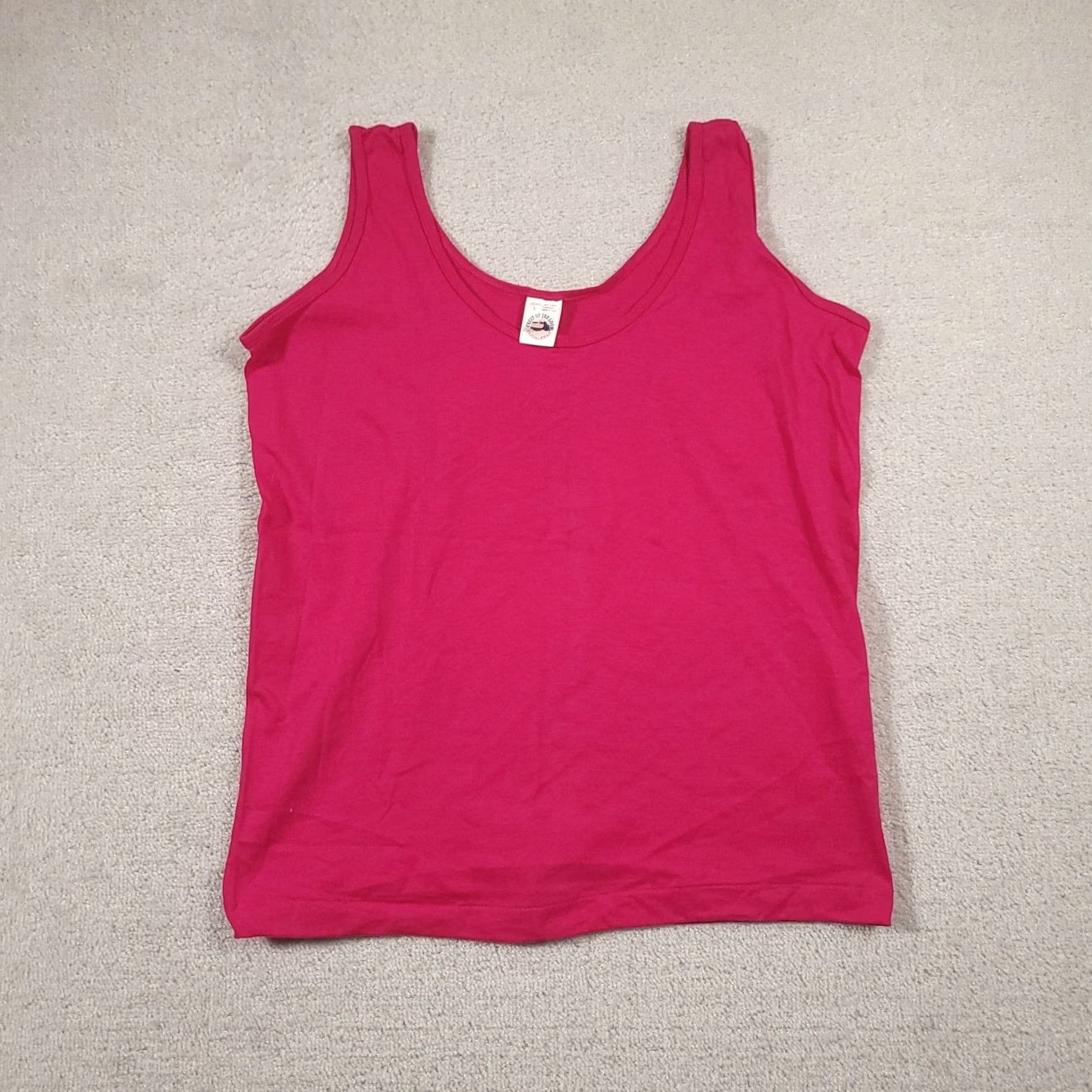Fruit Of The Loom VINTAGE Fruit of the Loom Tank Top Womens Large 100% Cotton USA Pink Fuchsia 90s Tank Top Womens Large 100% Cotton USA 80s Theme Size L / US 10 / IT 46 - 2 Thumbnail