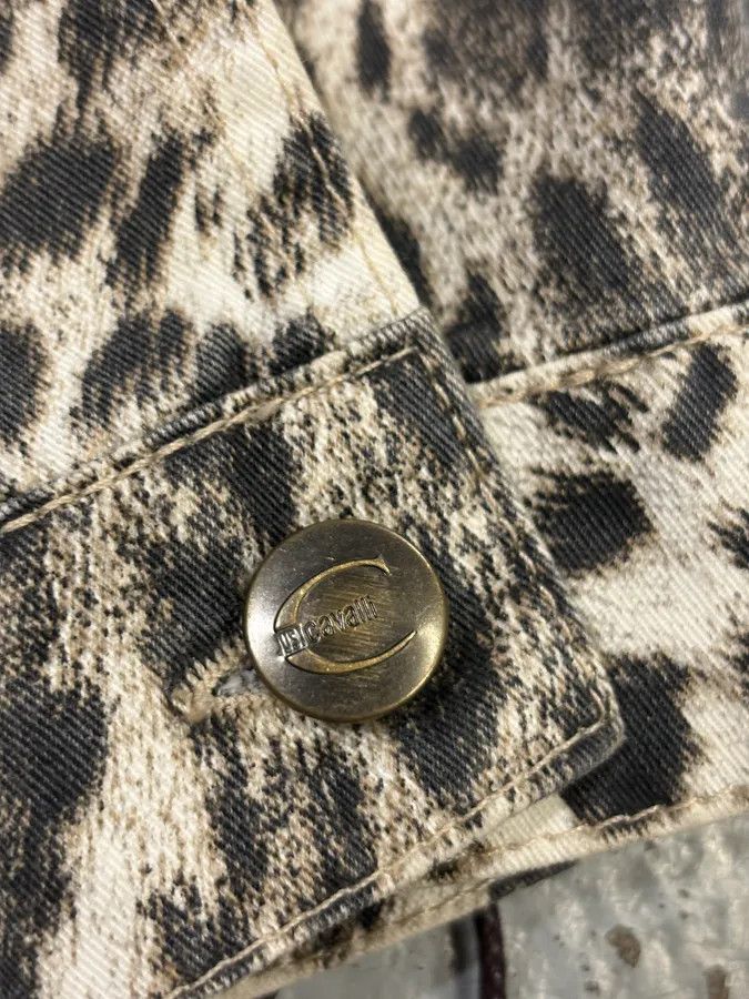 Just Cavalli AW2005 Cavalli Leopard Print White Jacket Size US S / EU 44-46 / 1 - 9 Thumbnail
