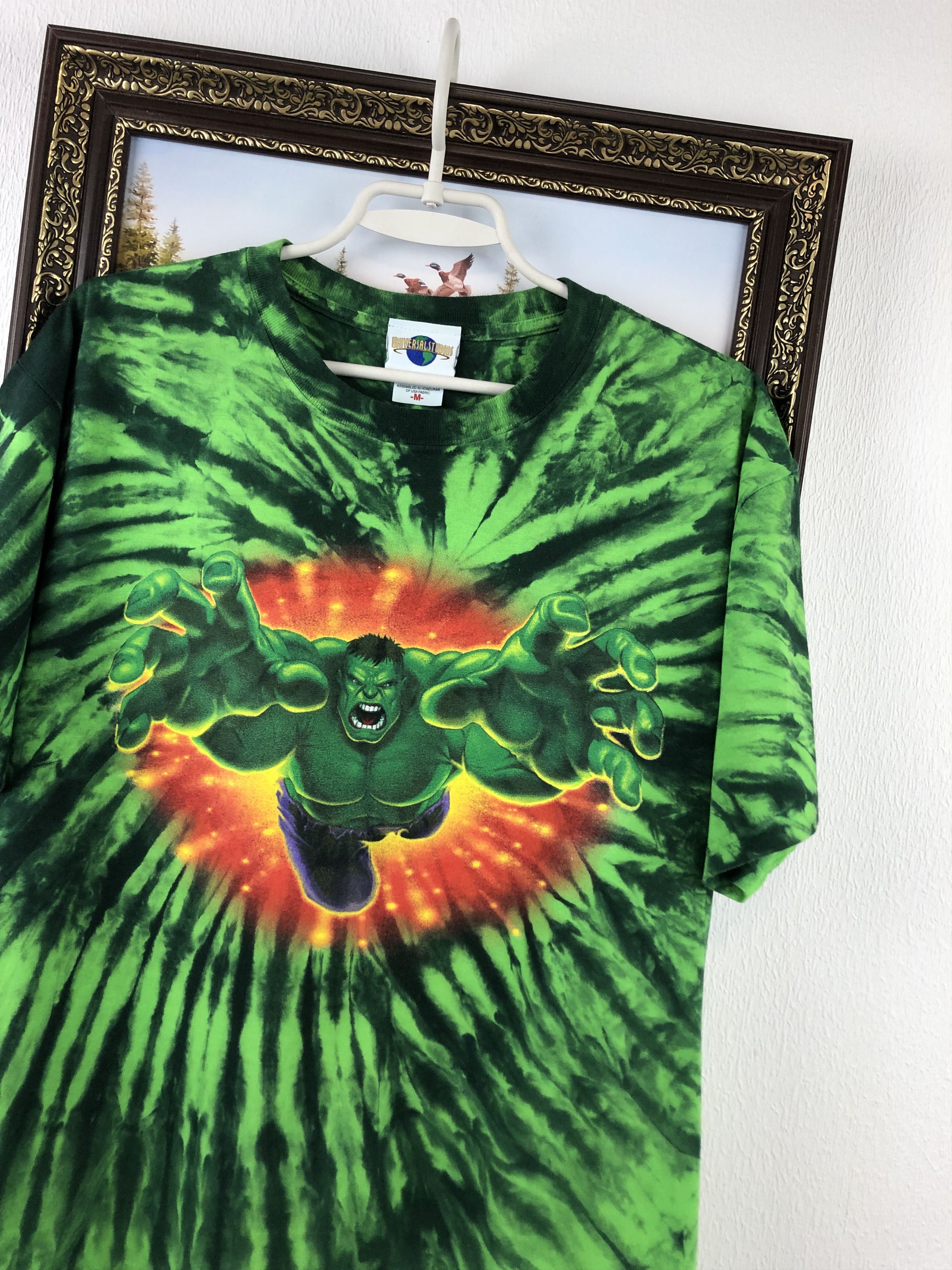 Vintage Vintage Universal Studios Shirt Hulk Tie Dye Comics 2000s Size US M / EU 48-50 / 2 - 4 Thumbnail