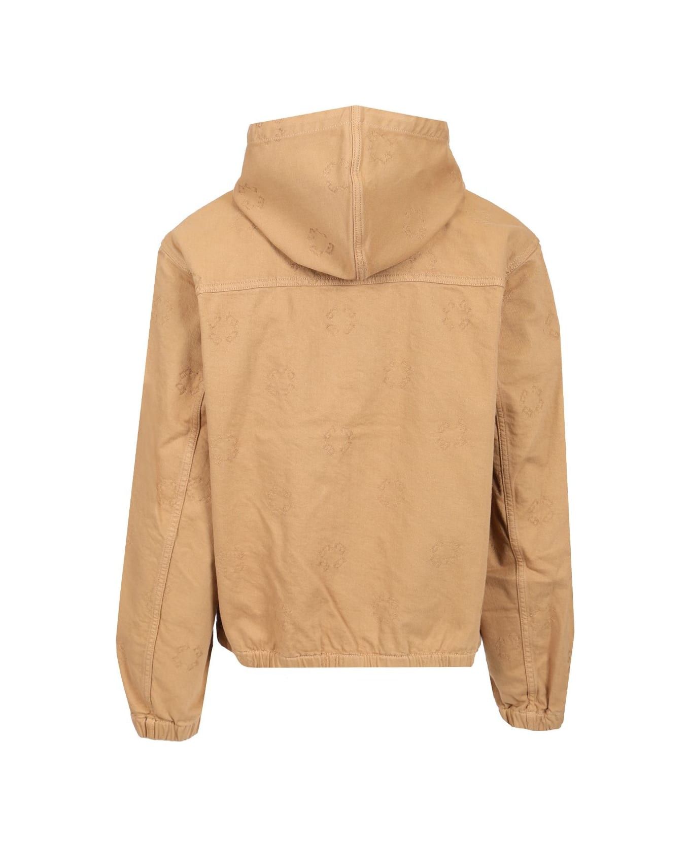 Givenchy o1n1vont0326 Monogram 72 Denim Jacket in Beige Size US L / EU 52-54 / 3 - 2 Thumbnail