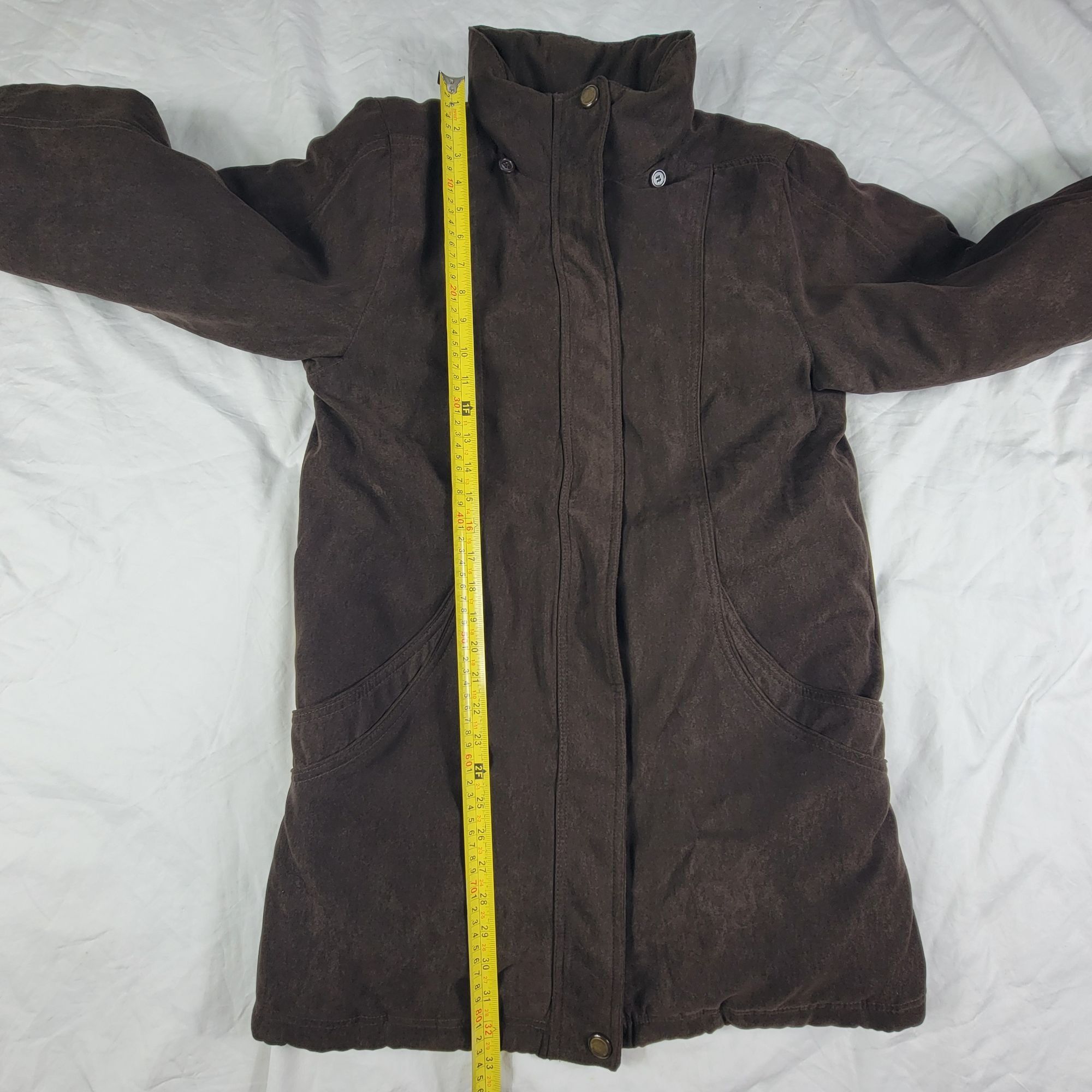 St. Johns Bay St Johns Bay Womens Small Dark Brown Coat Jacket Winter Warm Size S / US 4 / IT 40 - 10 Thumbnail