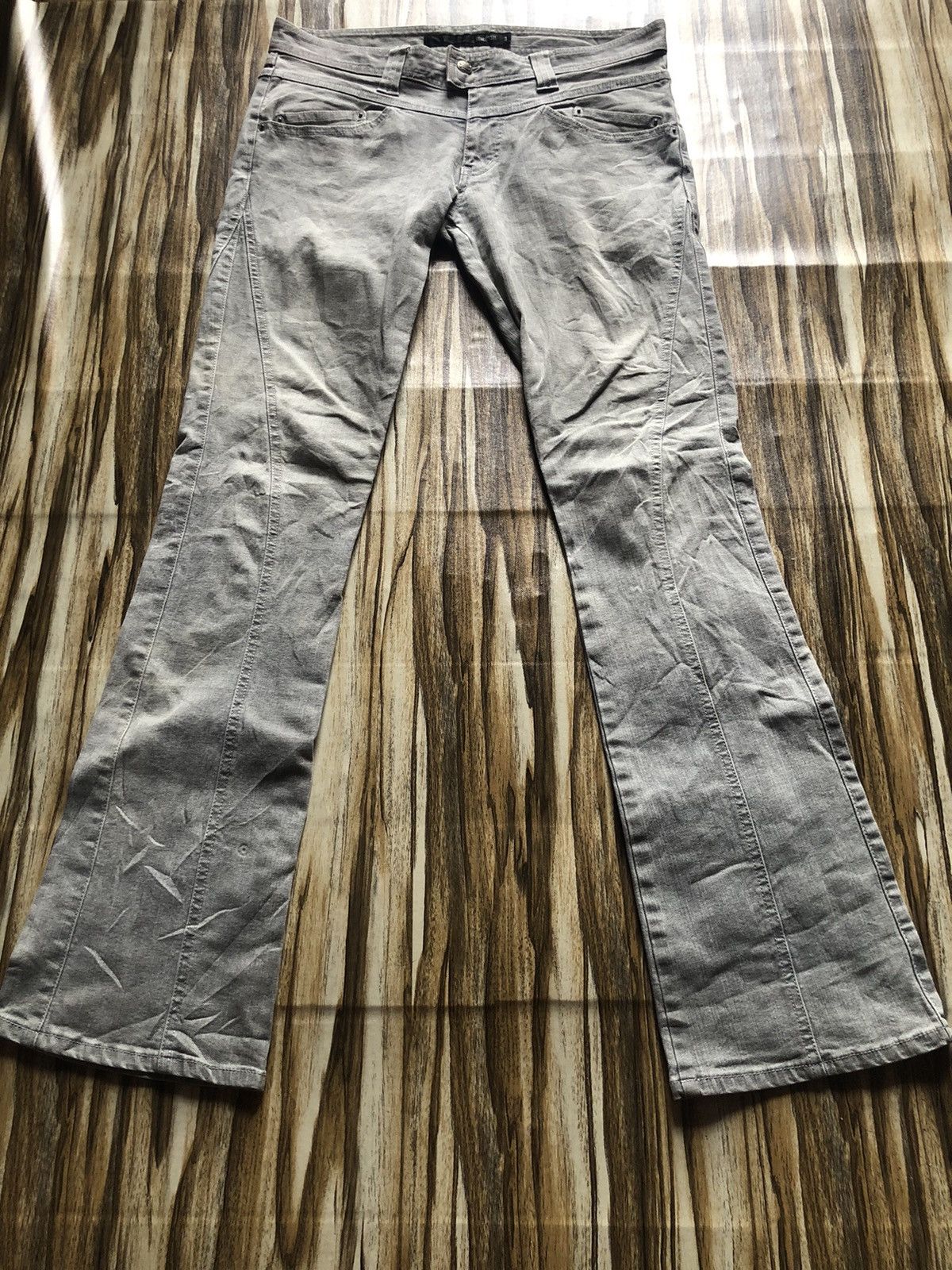Obelisk OG Y2K🇯🇵 flare denim fleur pants Schlussel Size US 34 / EU 50 - 2 Thumbnail
