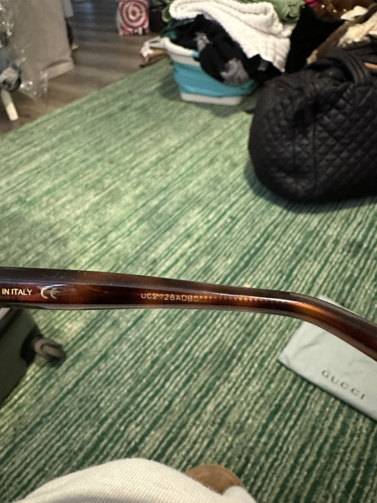 Gucci Gucci Tortoise Shell Square Sunglasses Size ONE SIZE - 5 Thumbnail