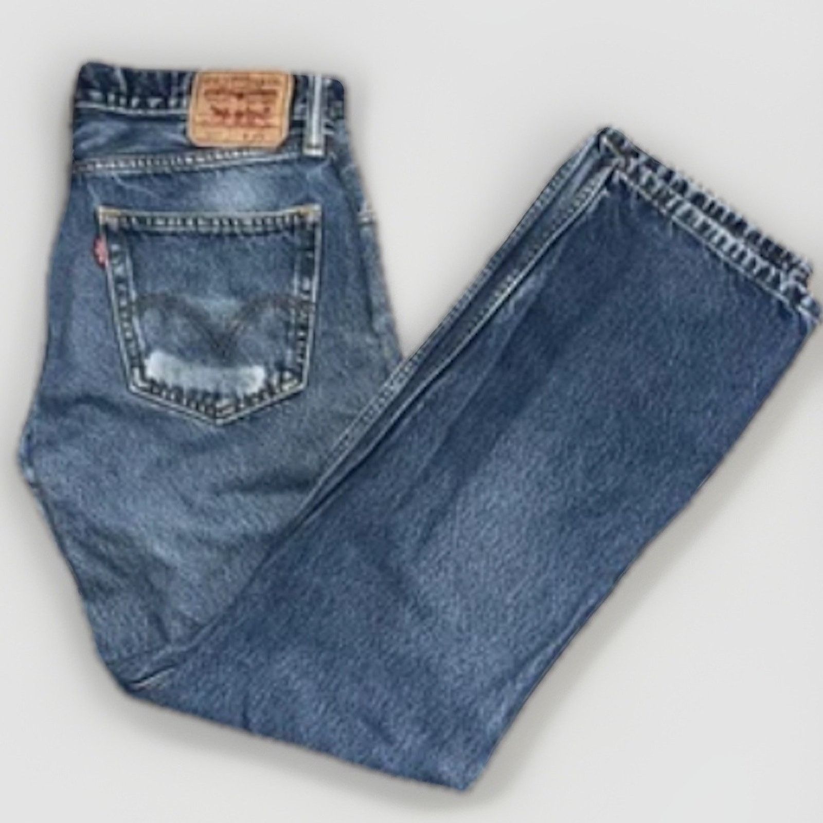 Levi's Levi’s 505 Regular Straight Jeans 34x31 Denim Zip Mid Rise Size US 34 / EU 50 - 1 Thumbnail