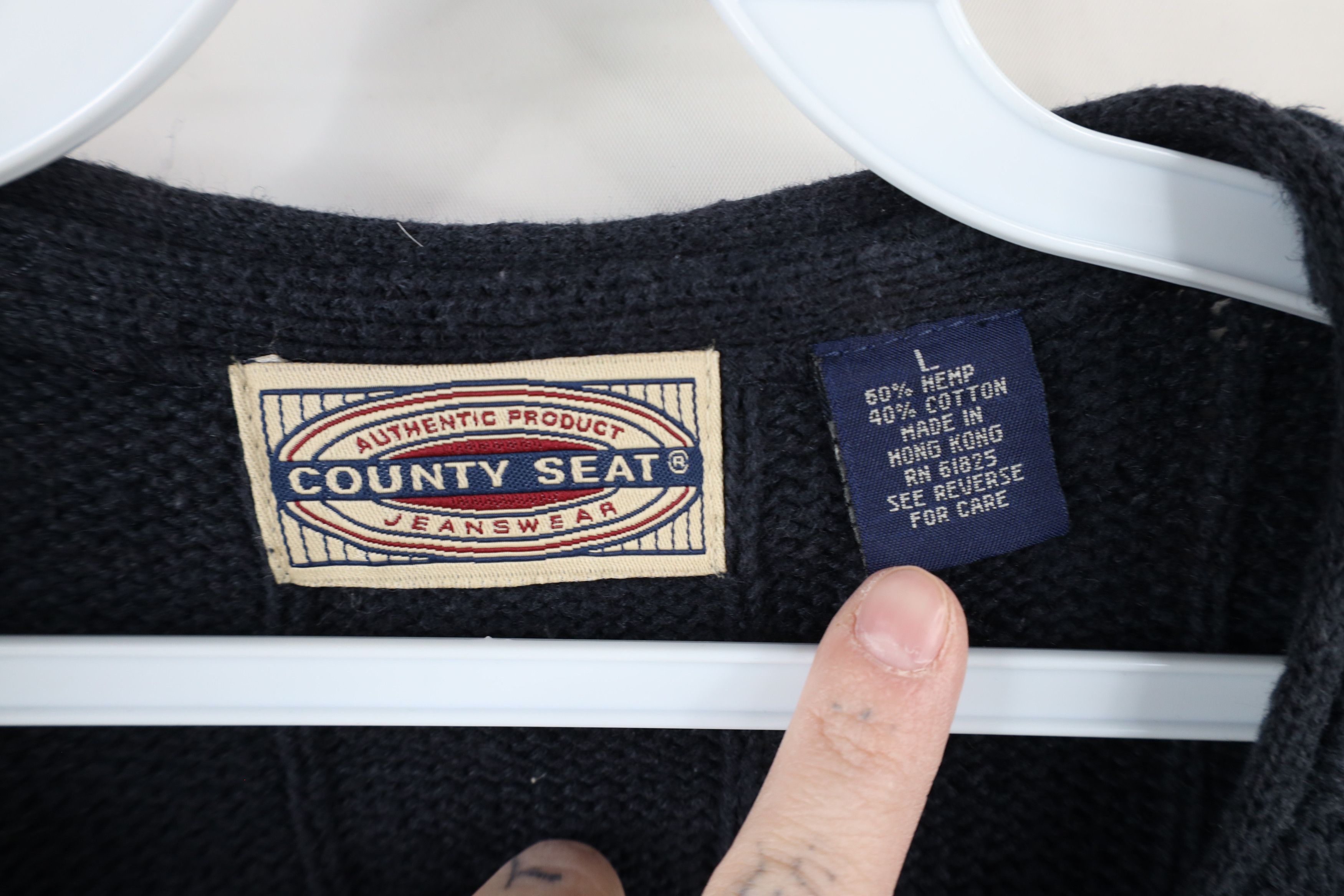 Vintage Vintage 90s Streetwear Cross Weave Knit Sweater Vest Blue Size US L / EU 52-54 / 3 - 5 Thumbnail