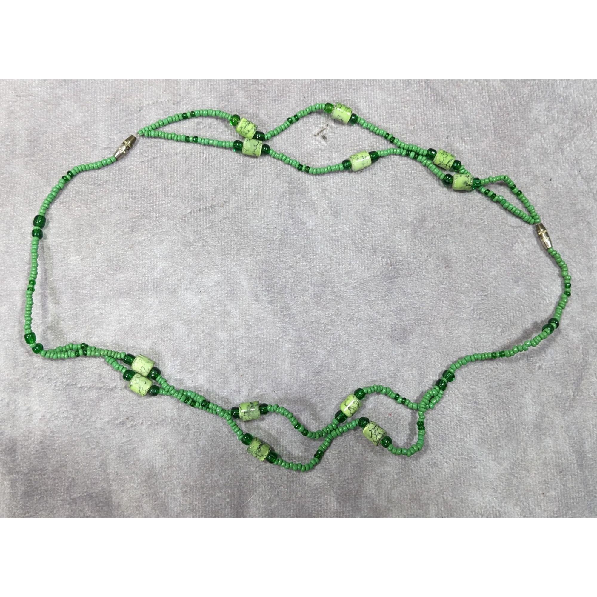 Other Abstract Green Glass And Stone Versatile Necklace Size ONE SIZE - 8 Thumbnail