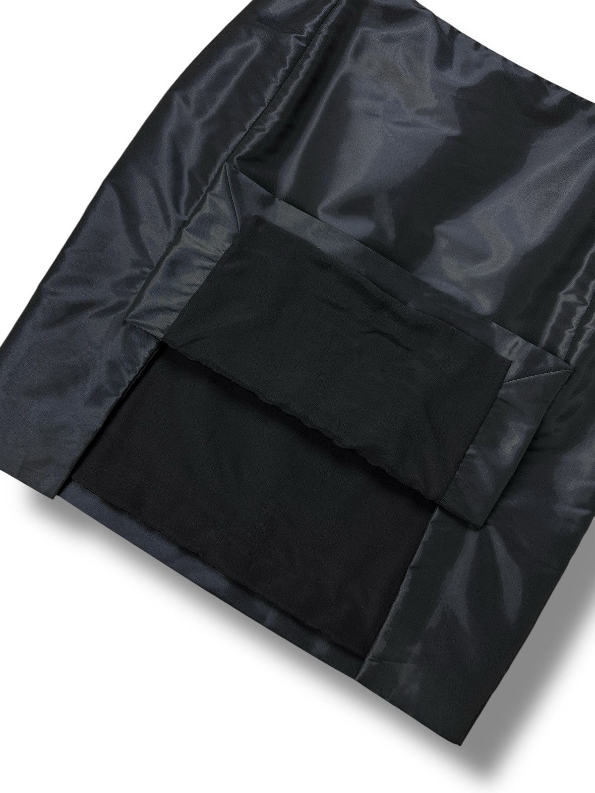 Balenciaga Balenciaga Paris Black Nylon Shimmer On Knee Skirt Size 42FR Size 30" / US 8 / IT 44 - 12 Thumbnail