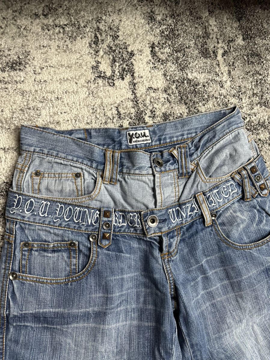 Other Y.O.U Denim Vintage StreetWear Rare Y2K Avant Gard Size US 32 / EU 48 - 2 Thumbnail