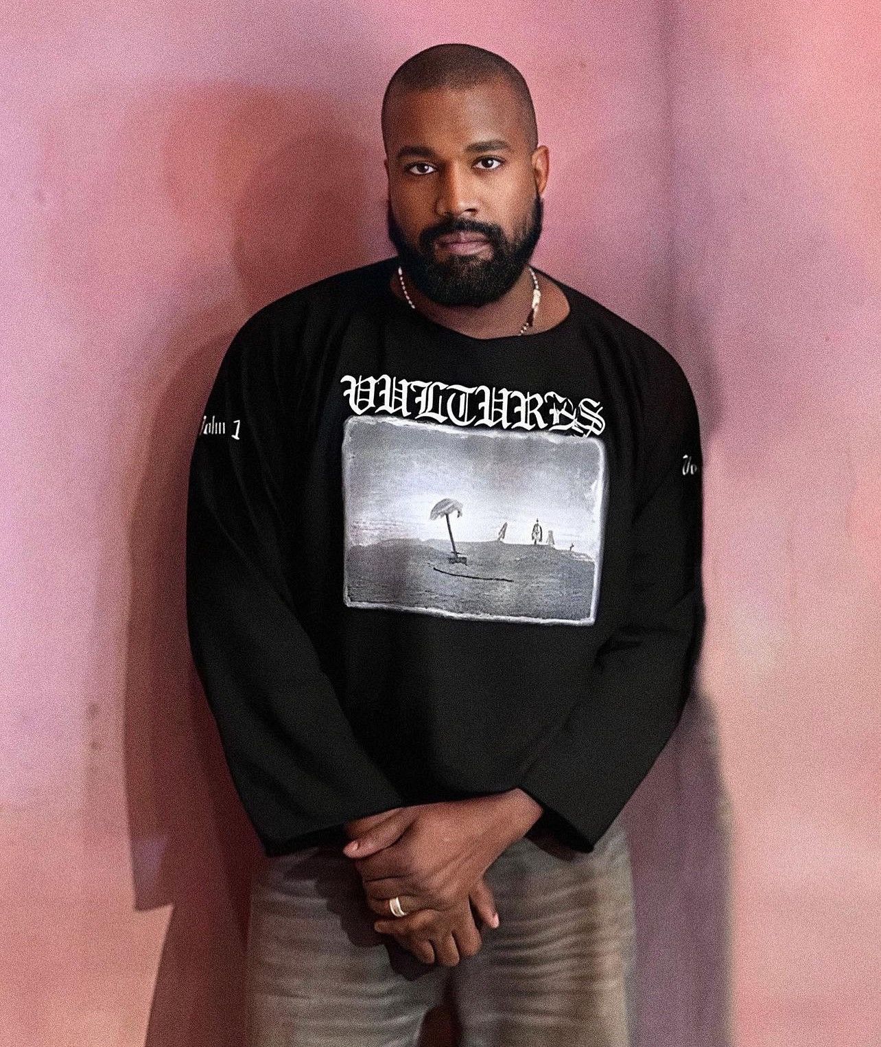 Kanye West Vultures 長袖Tシャツ　サイズ2 Kanye West Vultures Shirt Mens Large Long Sleeve Size 2