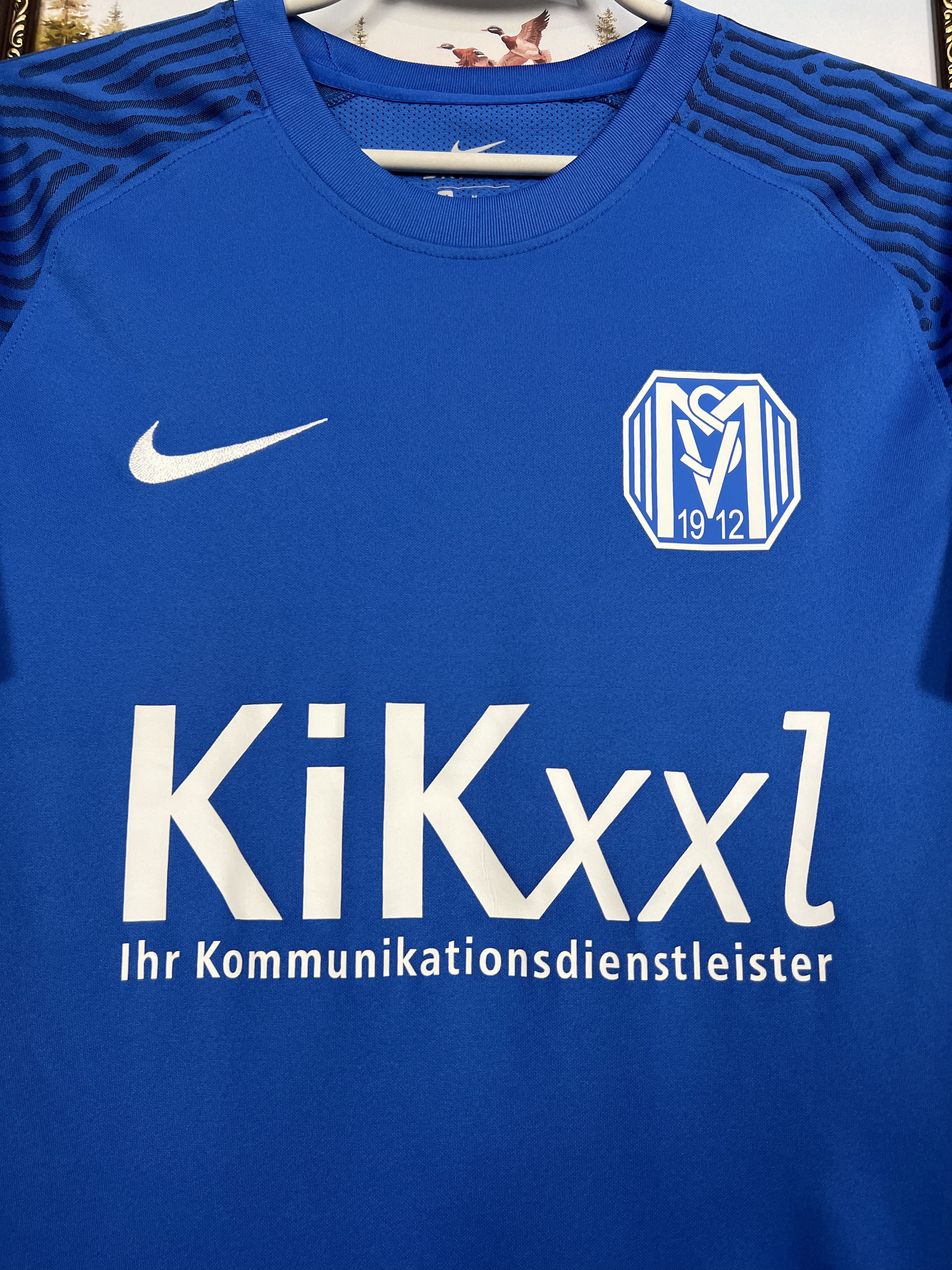 Nike SV Meppen Football Shirt Soccer Nike Blue Jersey Mens Size US M / EU 48-50 / 2 - 3 Thumbnail