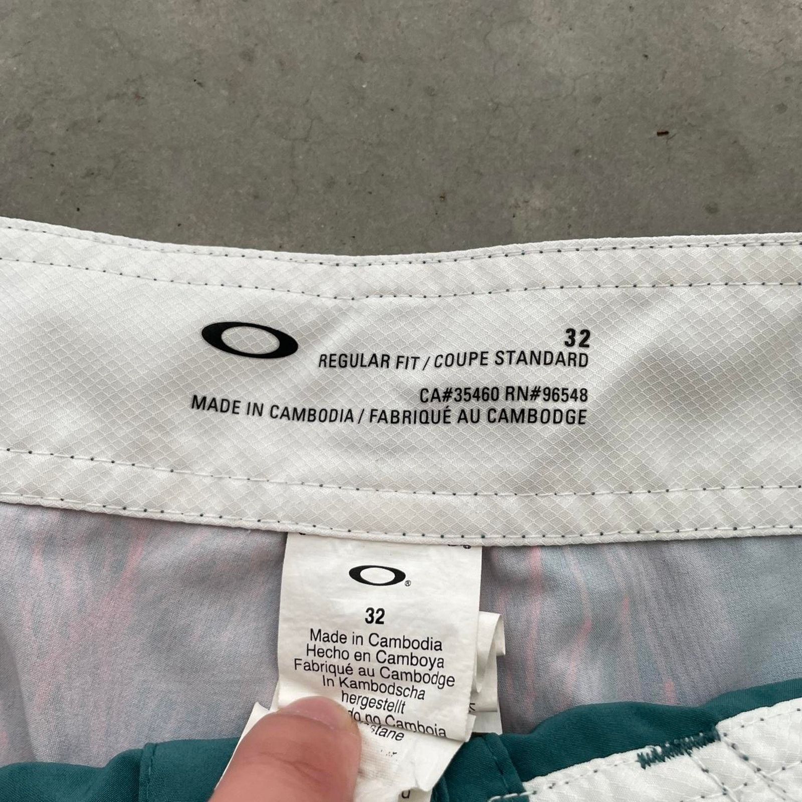 Oakley Oakley Teal and Orange Swim Trunks Size US 32 / EU 48 - 6 Thumbnail