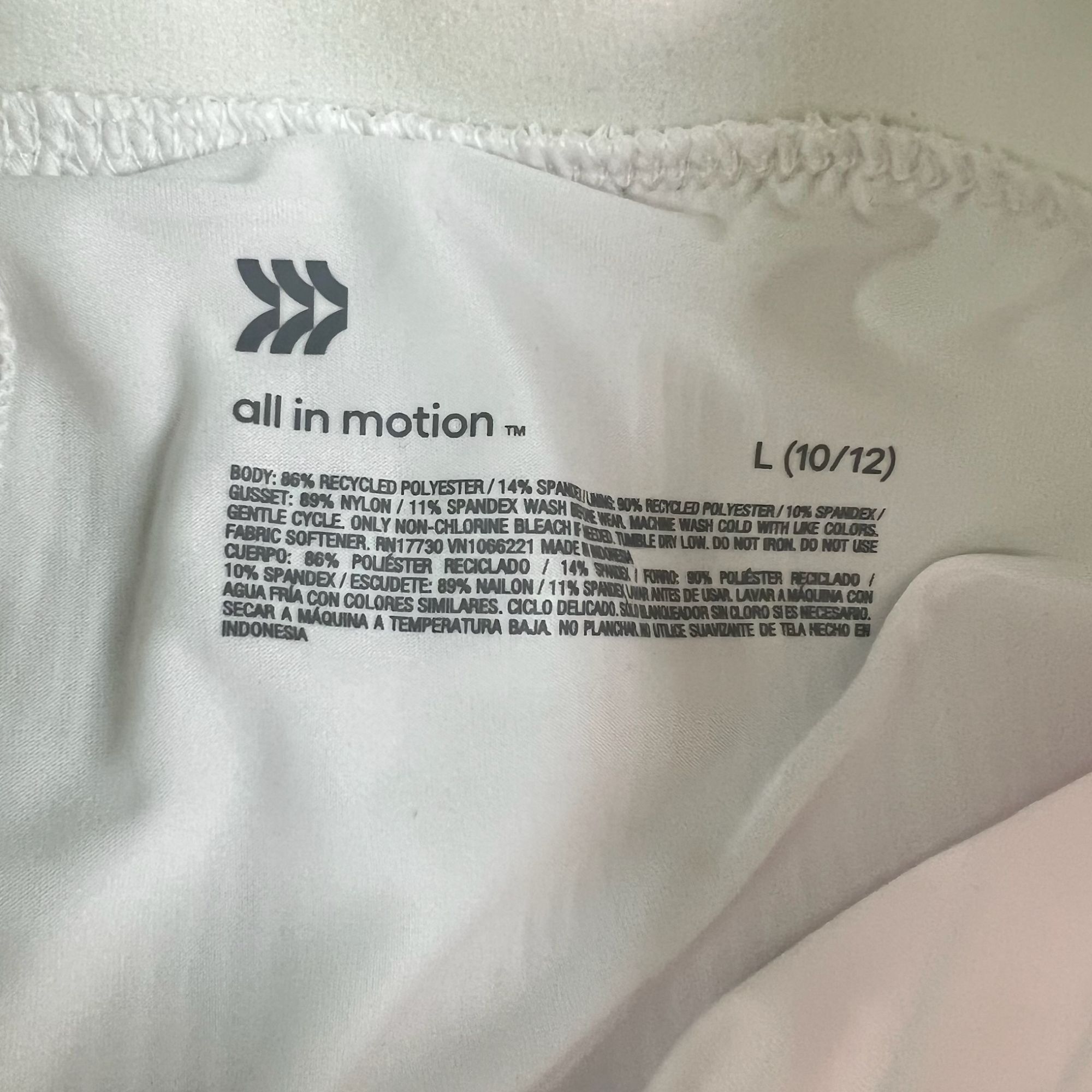 Other ALL IN MOTION Girls White Pleated Activewear Skort L (10/12) Size 27" / US 4 / IT 40 - 4 Thumbnail