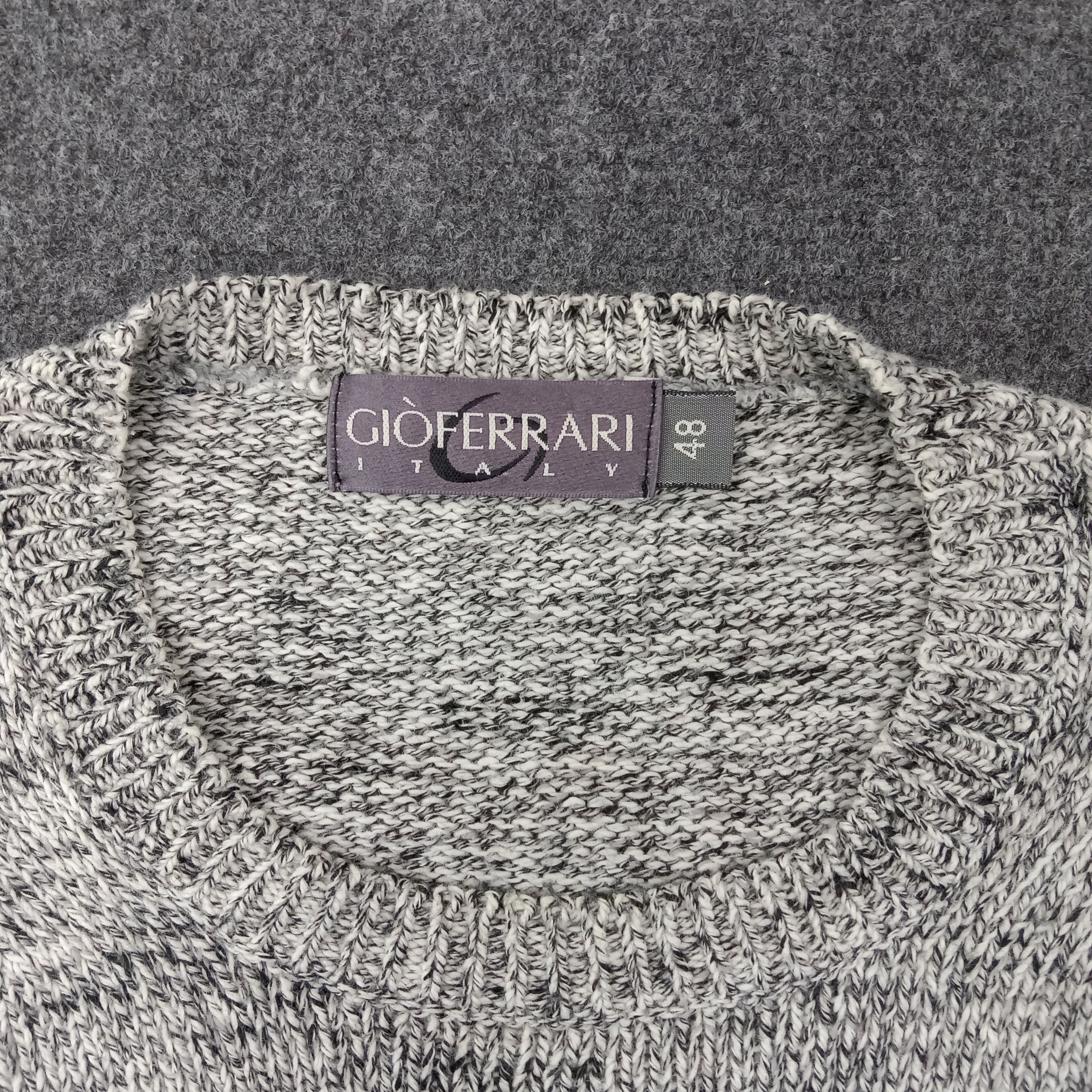 Vintage GIO Ferrari Italy Skulls Custom Knitwear Sweatshirt C230N2 Size US L / EU 52-54 / 3 - 4 Thumbnail