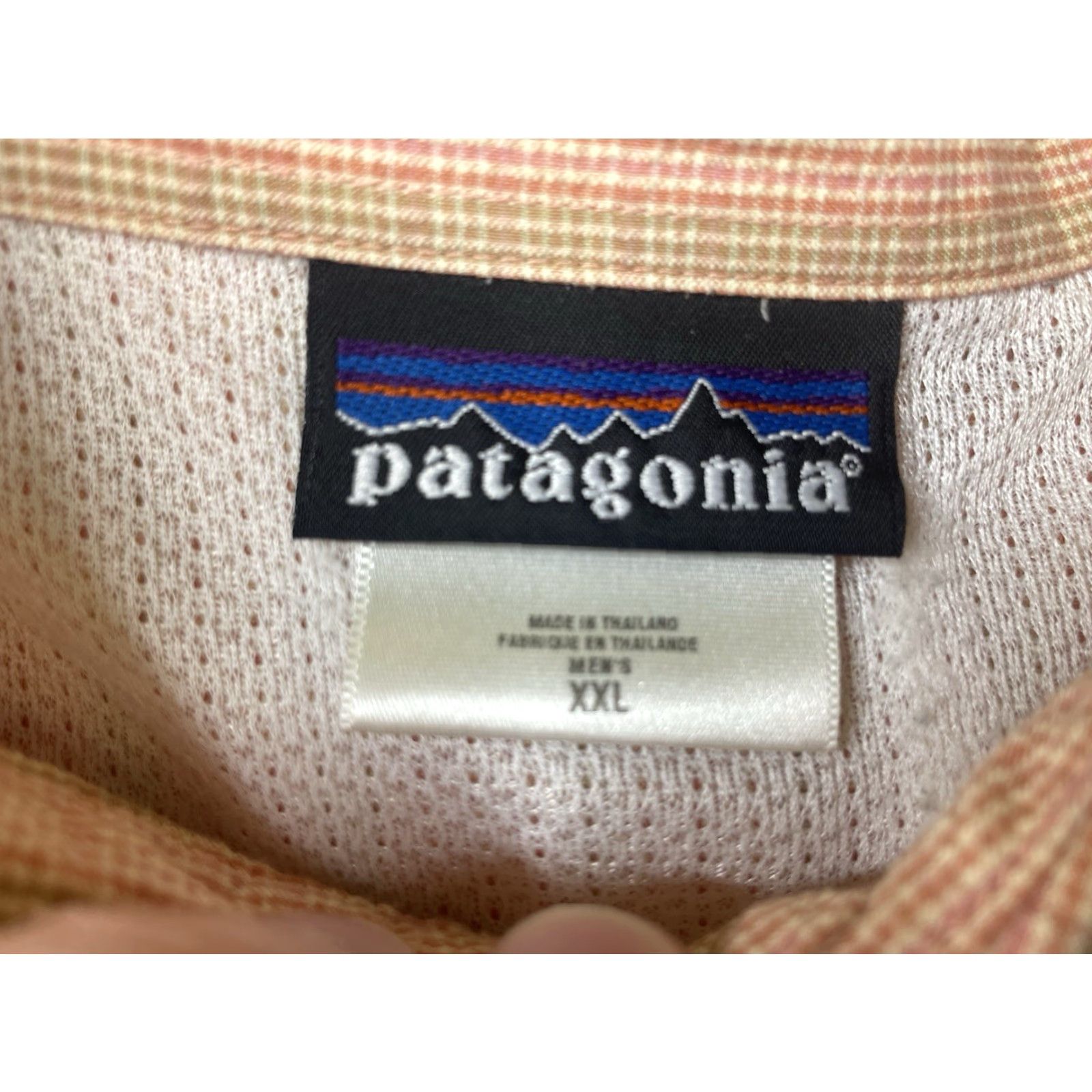 Patagonia Patagonia Shirt Men's 2XL Orange Plaid Long Sleeve Button-Up Collared Pocket Lightweight Casual Travel Workwear Mens Size US XXL / EU 58 / 5 - 3 Thumbnail
