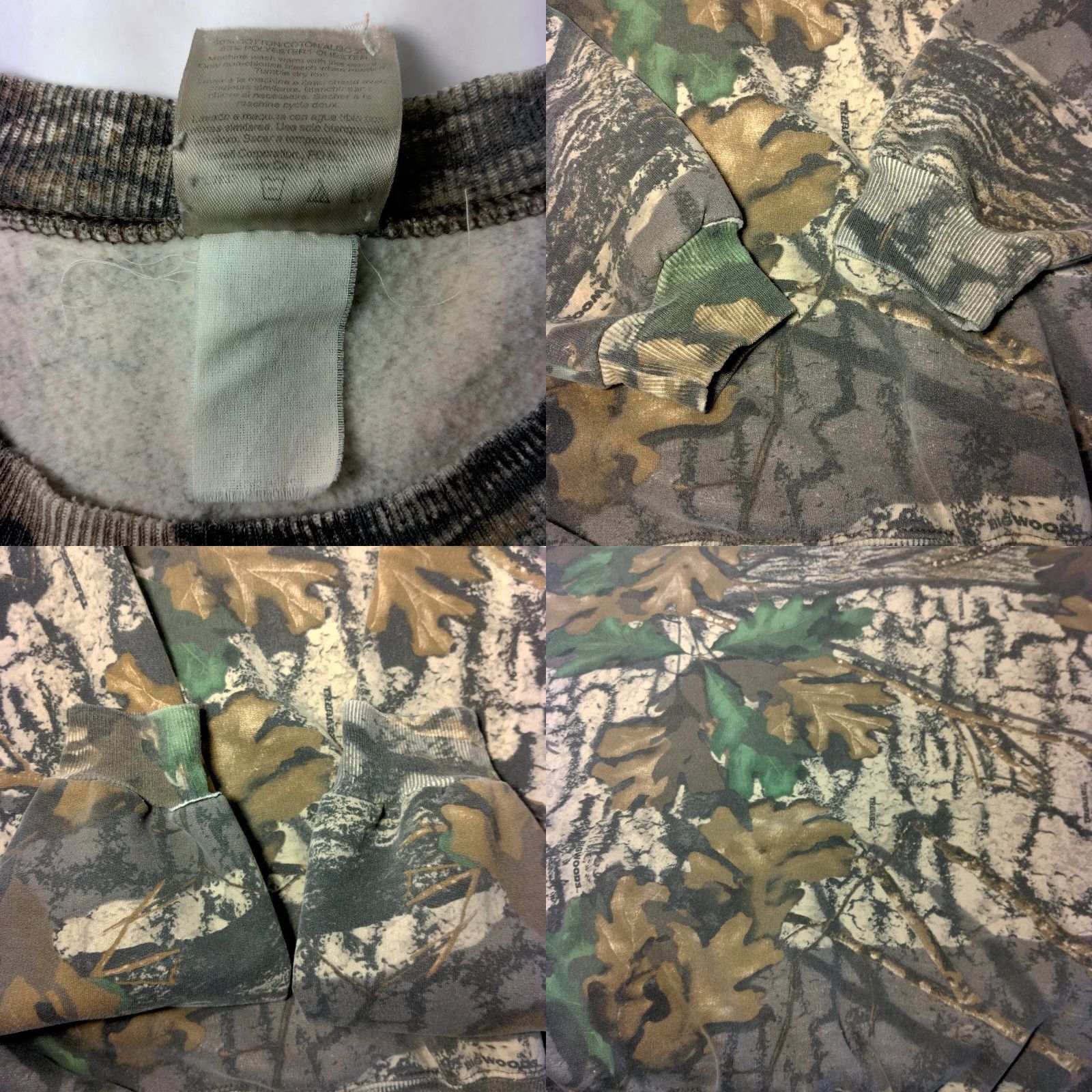 Jerzees VINTAGE Jerzees Men’s Camouflage Sweatshirt XL Tree Camo Hunting Outdoors 1990s Crew Neck Size US XL / EU 56 / 4 - 8 Thumbnail