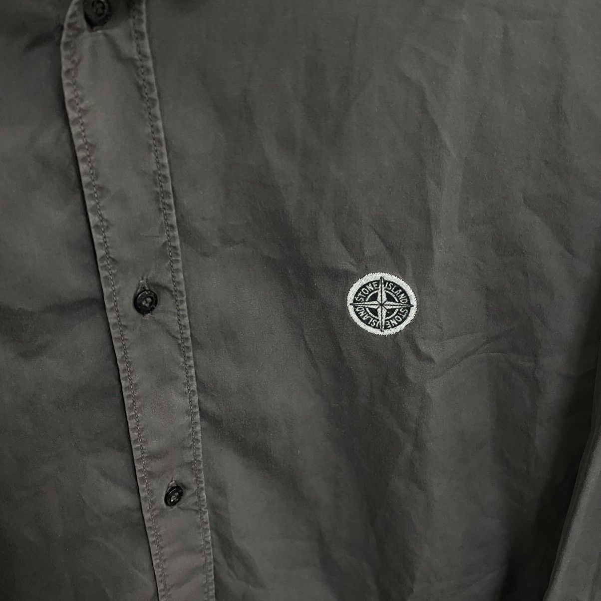 Stone Island Vintage 90s Stone Island Shirt Button Up Size US XXL / EU 58 / 5 - 5 Thumbnail