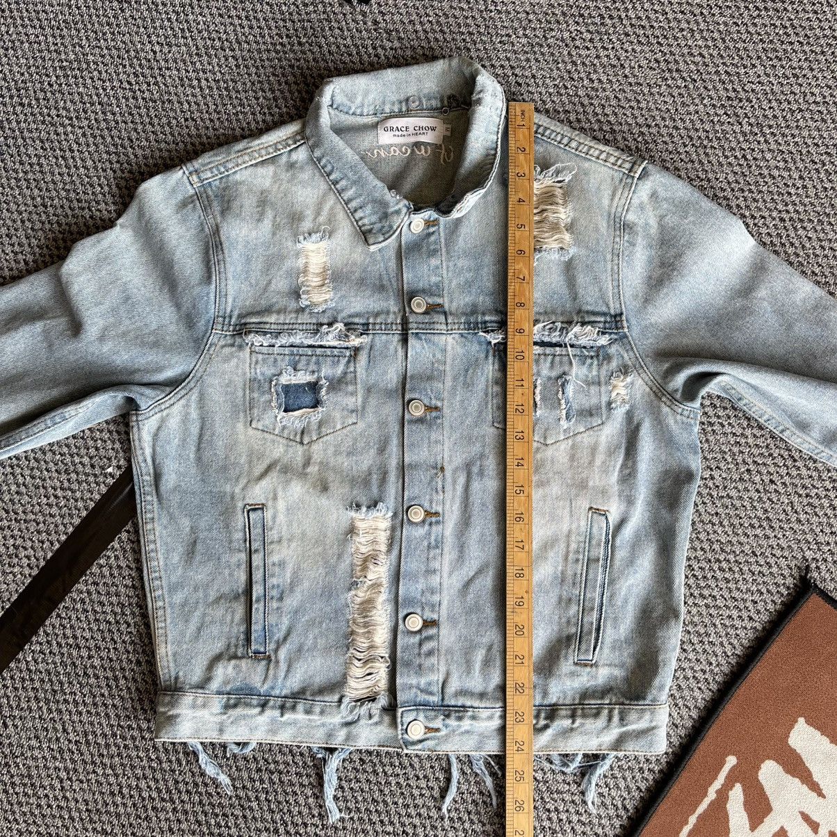 Japanese Brand Vintage Japanese Bondage Style Distressed Denim Jacket Size US M / EU 48-50 / 2 - 8 Thumbnail