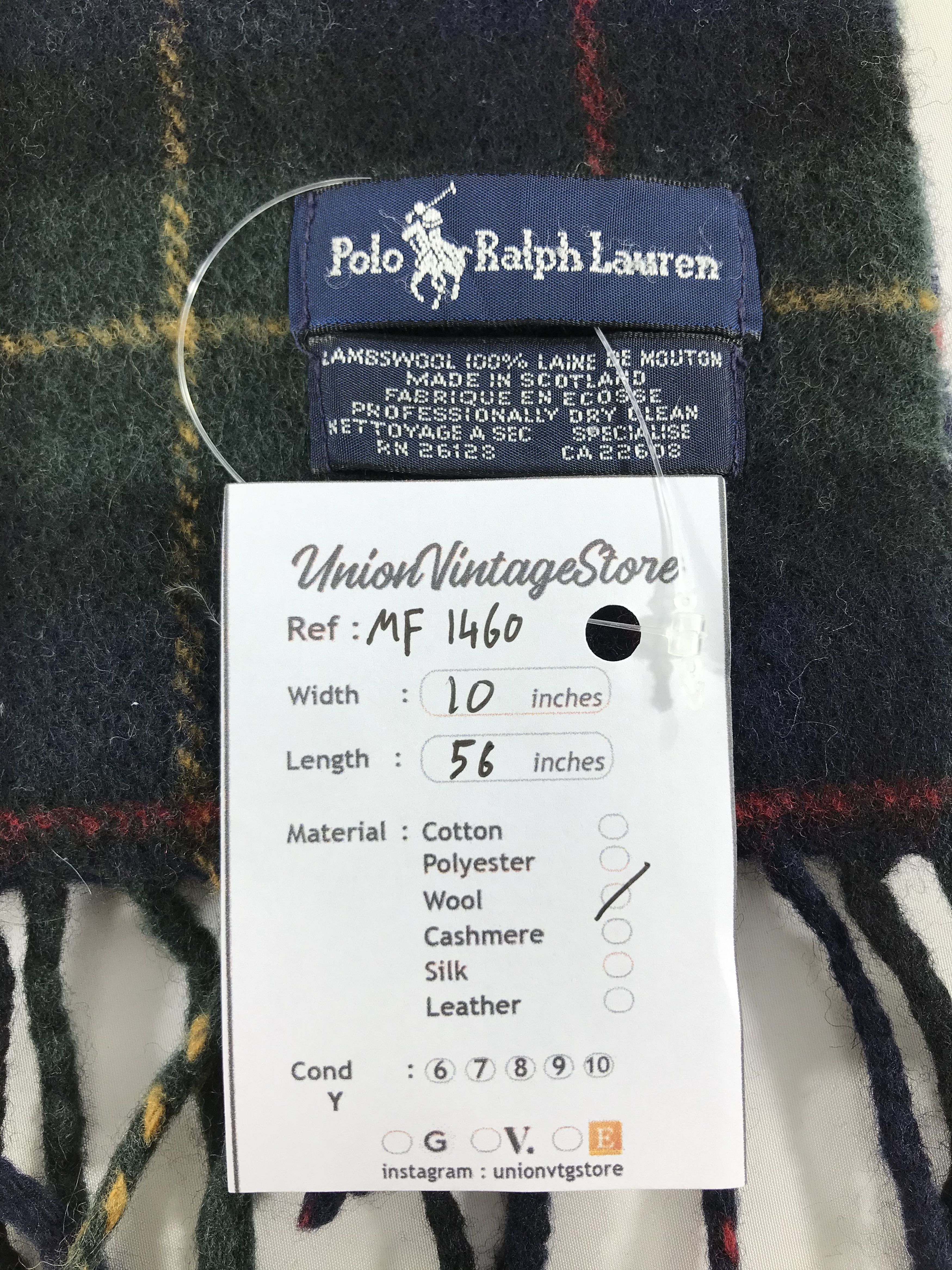 Polo Ralph Lauren Vintage Polo Ralph Lauren Scarf/Muffler/Neckwear MF1460 Size ONE SIZE - 5 Thumbnail