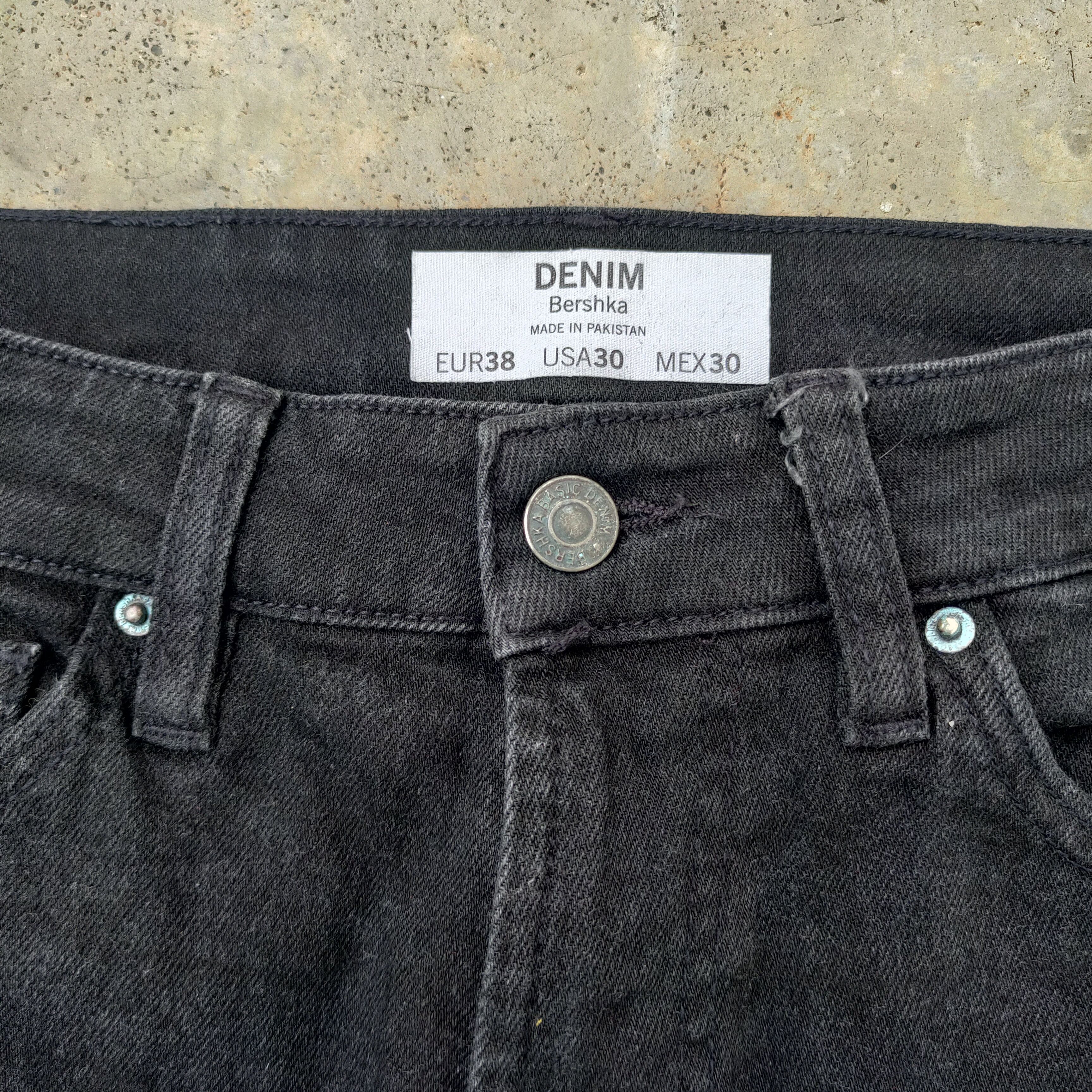 Japanese Brand × Jean VINTAGE JAPANESE SKINNY BLACK RIPPED DENIM JEANS PANTS Size US 30 / EU 46 - 4 Thumbnail
