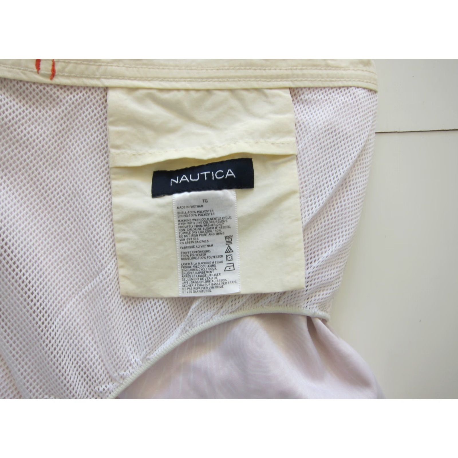Nautica Nautica Orange White Swirl Lined Surf Beach Board Swim Short Men XL Size US 36 / EU 52 - 4 Thumbnail