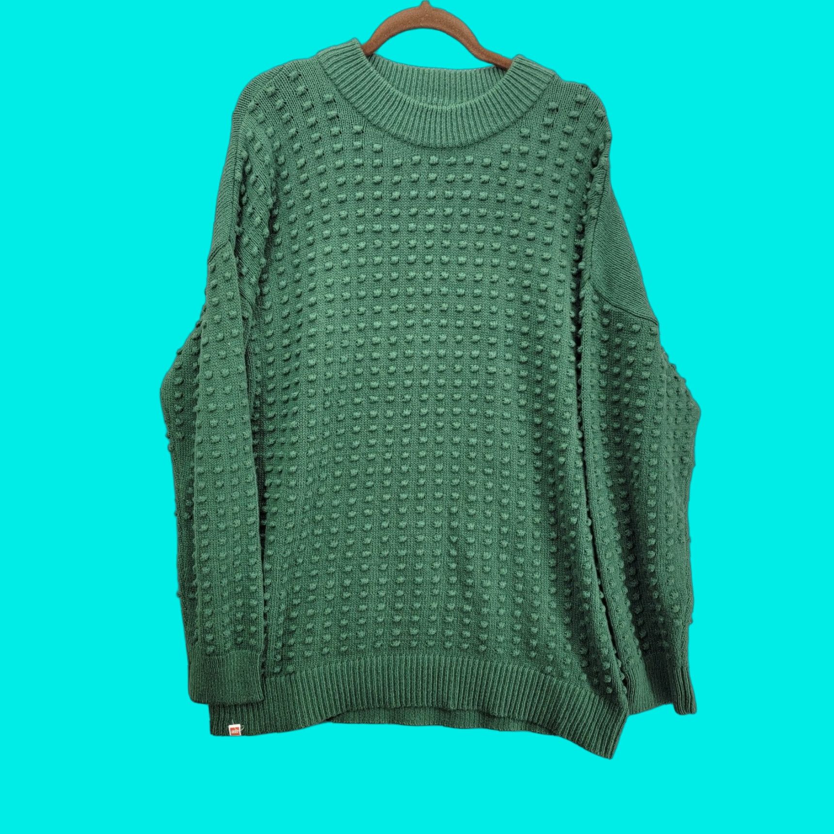 LEGO LEGO Collection x Target Adult Textured Sweater Green Size 1x Christmas Holiday Knit Pullover Unisex Mens Womens Size US XL / EU 56 / 4 - 1 Thumbnail