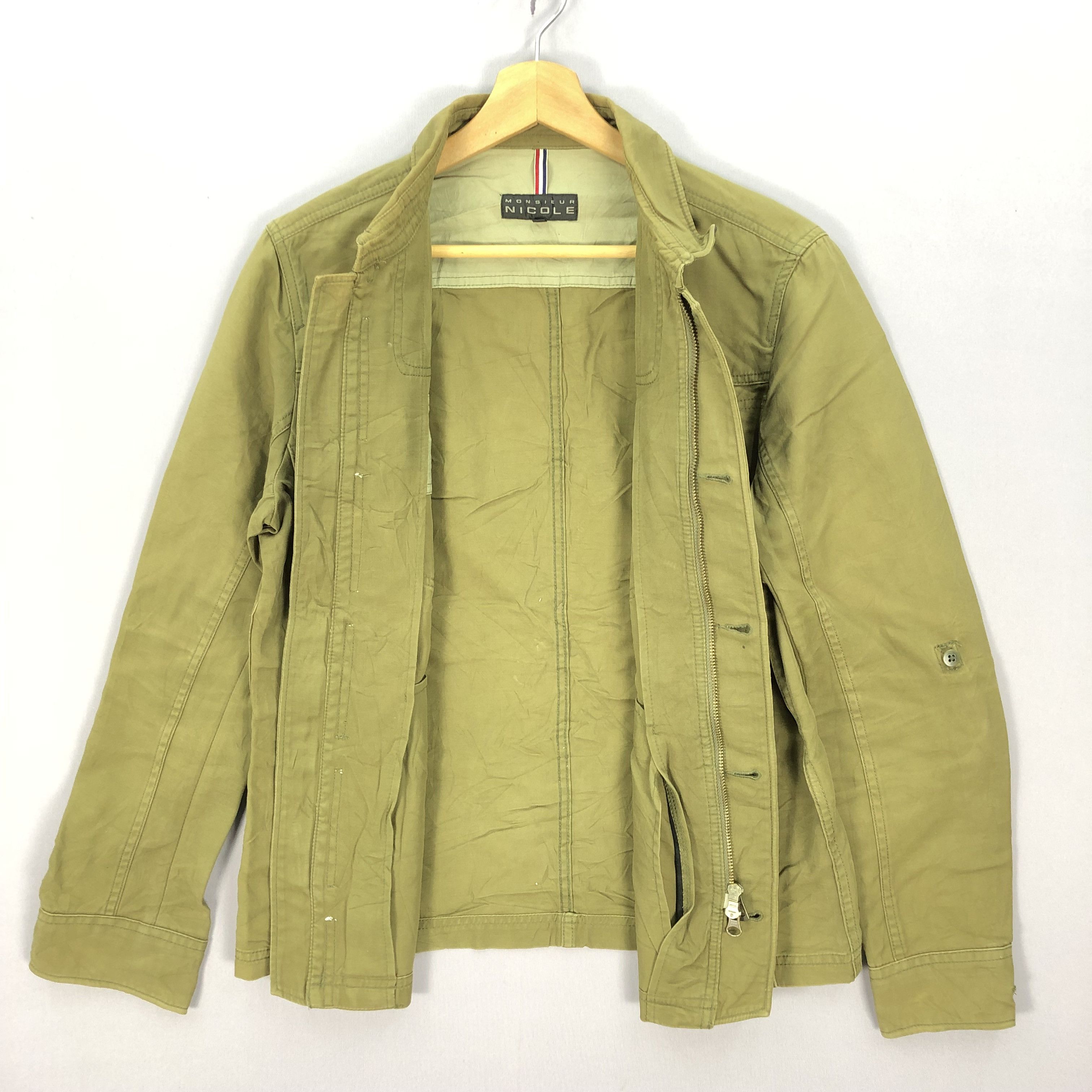 Japanese Brand Nicole Matsuda Japanese Olive Green Military Army Jackets Size M / US 6-8 / IT 42-44 - 4 Thumbnail