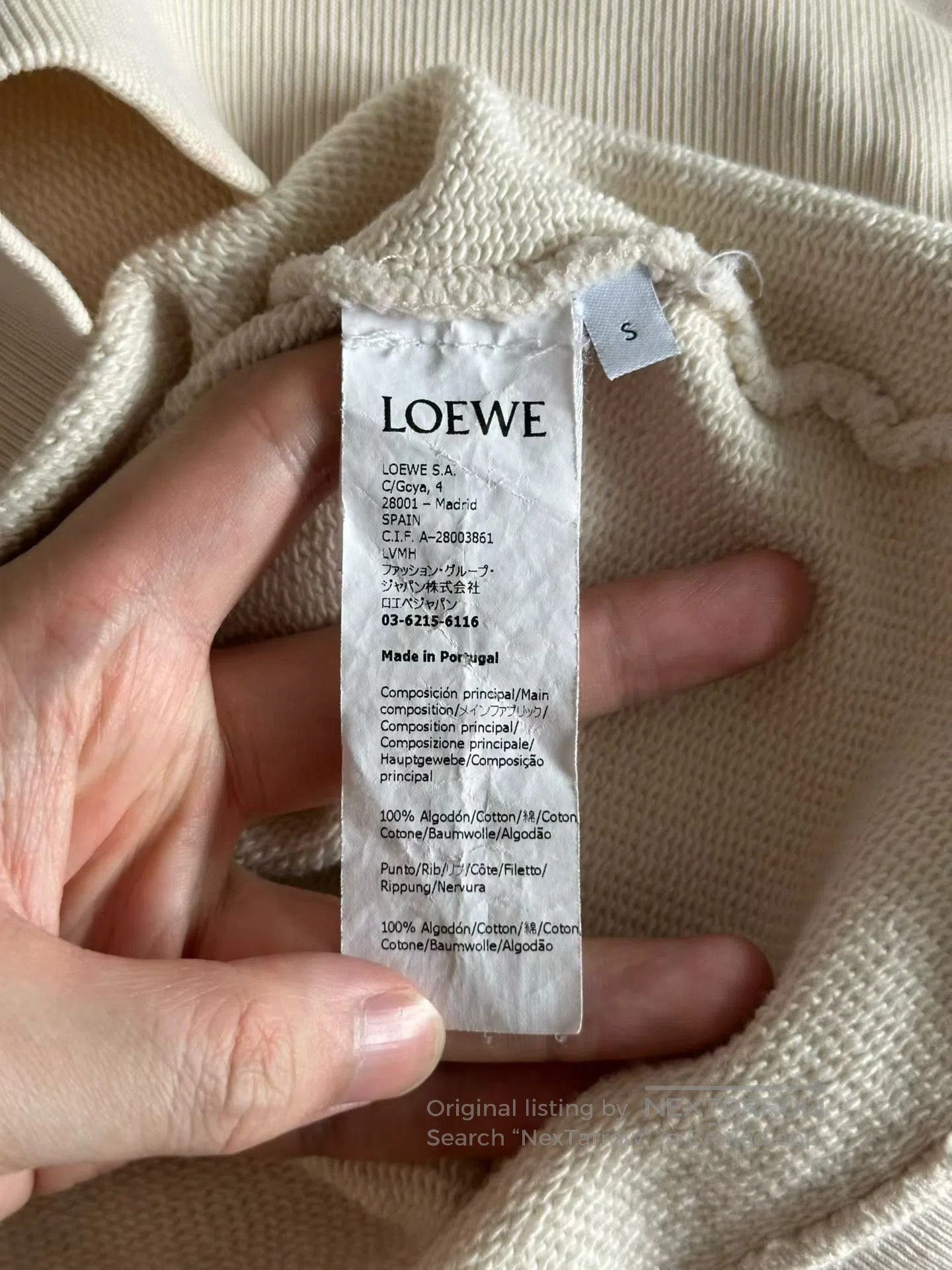 Loewe Loewe Color Block Embroidered Sweatshirt| Size US S / EU 44-46 / 1 - 4 Thumbnail