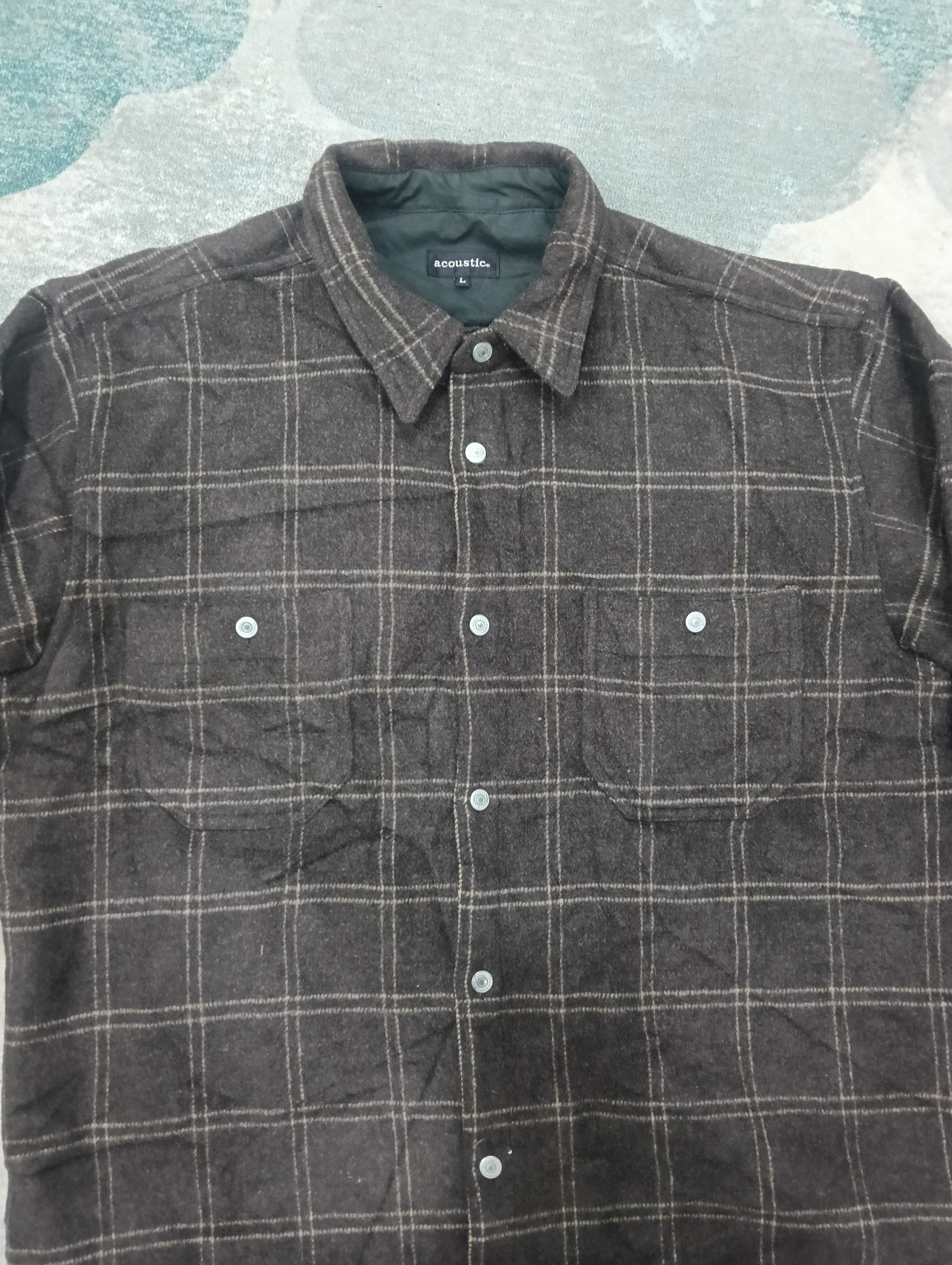Beauty Beast × Hysteric Glamour × Japanese Brand Vintage Acoustic Long Sleeve Checkered Style Size US L / EU 52-54 / 3 - 2 Thumbnail