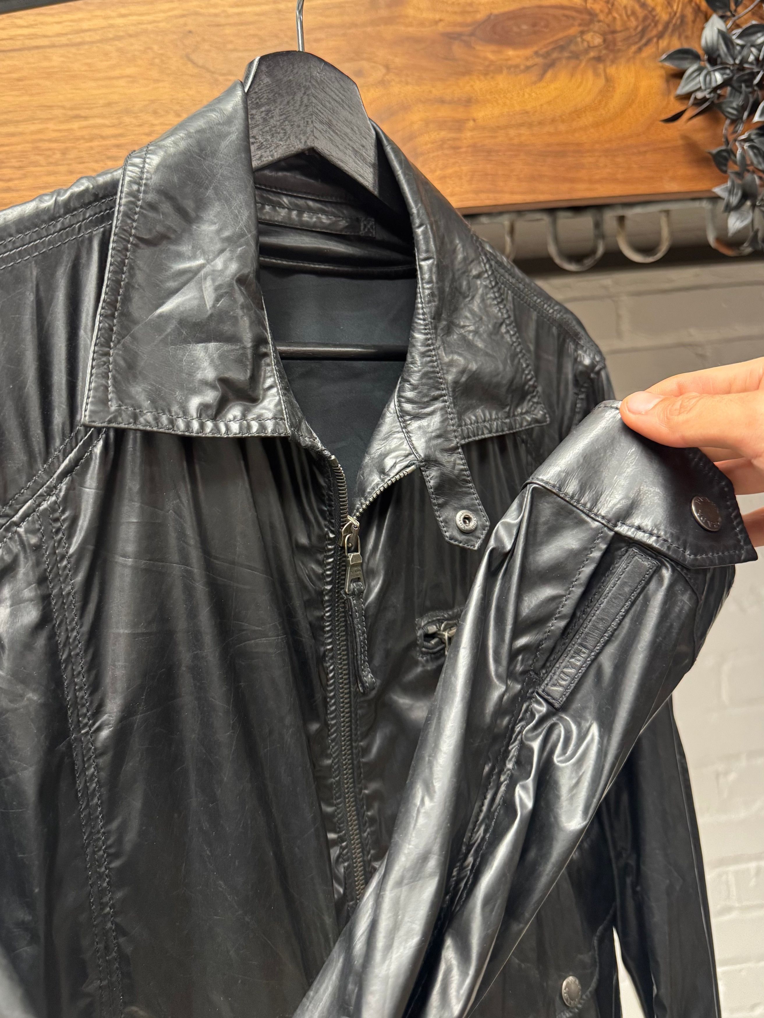 Prada 2000s Prada Sport Matte Black Nylon Cargo Jacket Size US M / EU 48-50 / 2 - 2 Thumbnail
