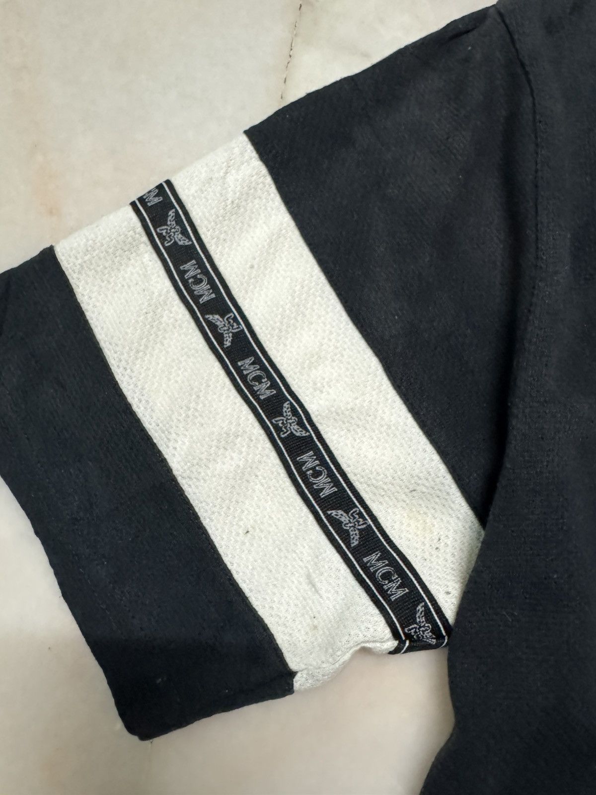 MCM THRASHED VINTAGE 90's MCM BLACK WHITE DIRTY FADED Size US L / EU 52-54 / 3 - 8 Thumbnail