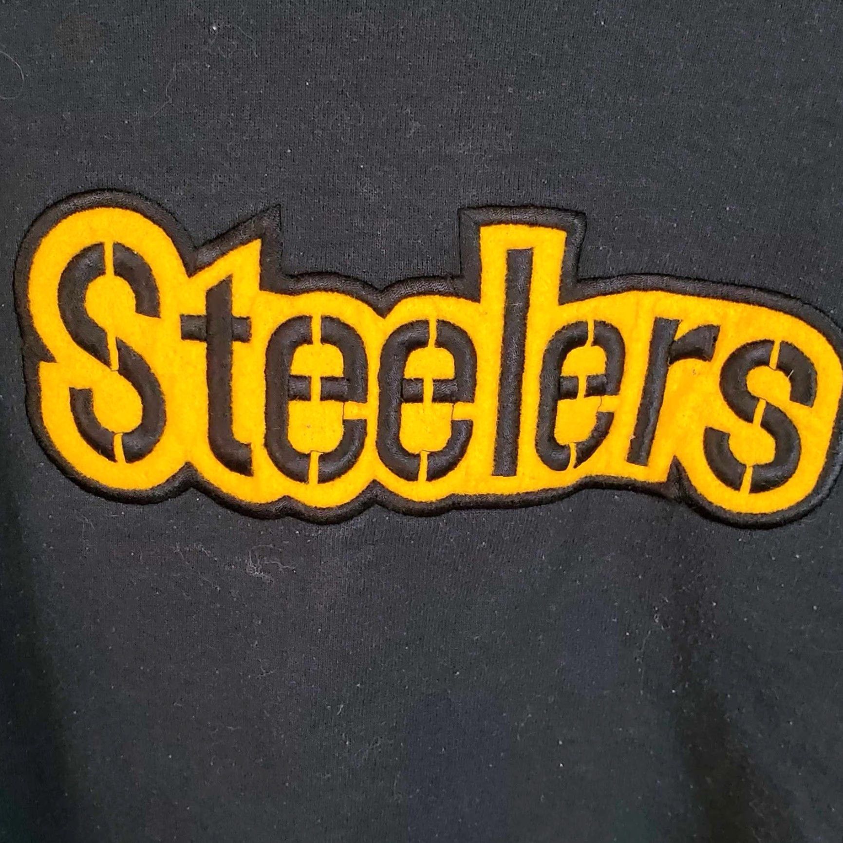 Fruit Of The Loom VINTAGE Pittsburgh Steelers Sweatshirt Unisex Adults 90s Y2K Graphic Print Black L"} Size US L / EU 52-54 / 3 - 2 Thumbnail