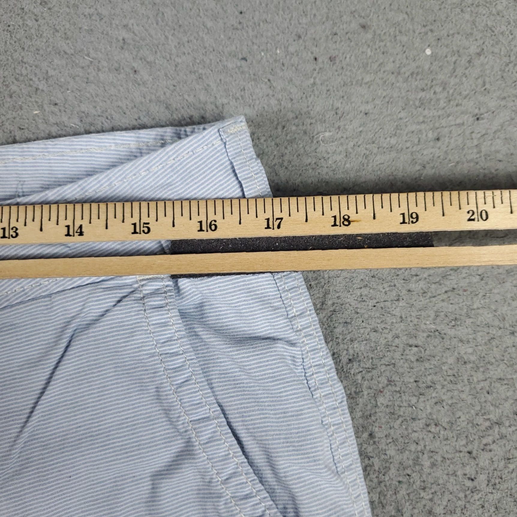 American Eagle Outfitters VINTAGE American Eagle Shorts Mens Size 32 Blue Striped Cotton Blend Casual Flat Front Chino Men Size US 32 / EU 48 - 4 Thumbnail