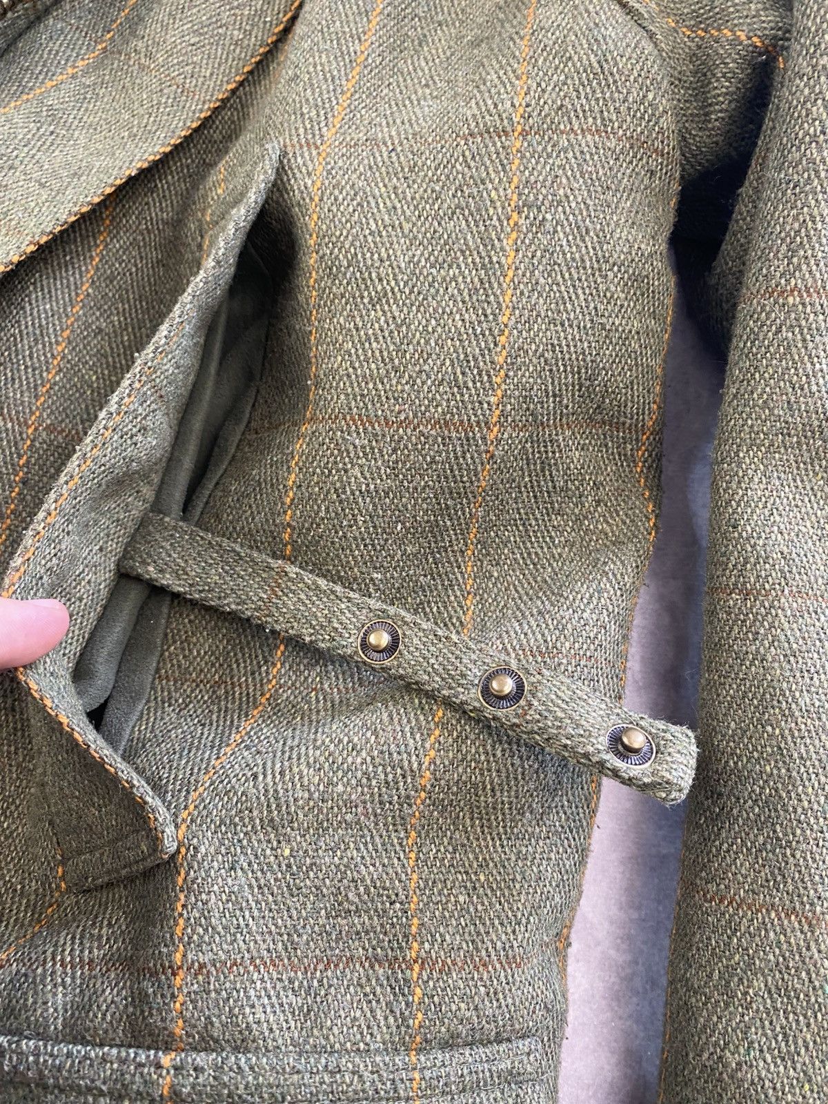 Vintage Vintage Old England Windowpane Tweed Hunting Coat Jacket M Size US M / EU 48-50 / 2 - 8 Thumbnail