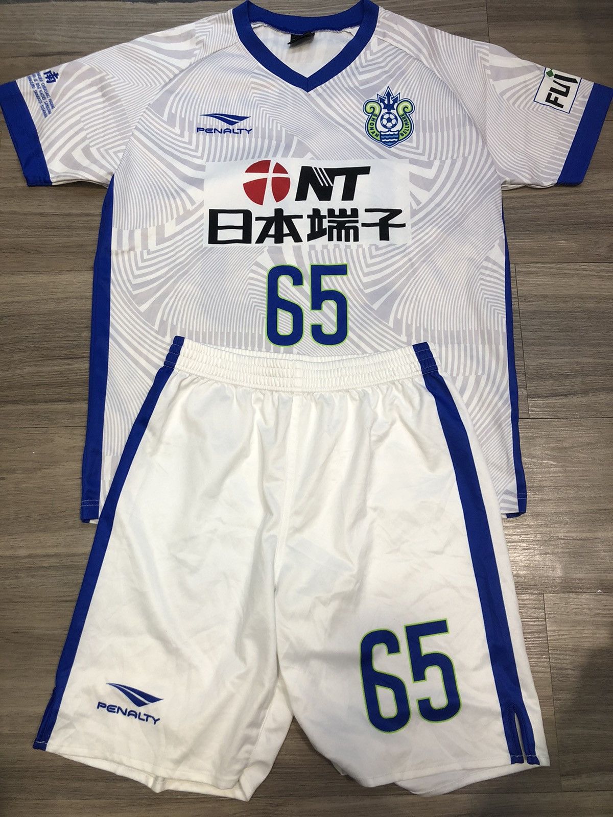 Shonan Bellmare youth team match worn away set #65