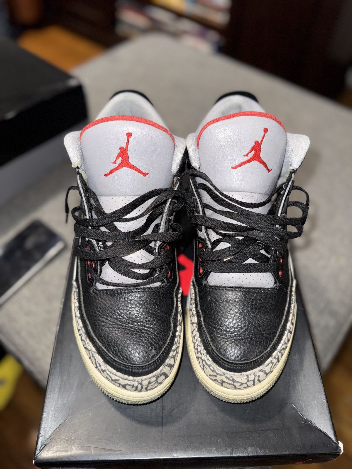 Jordan Brand Jordan 3 black cement Size US 11 / EU 44 - 9 Thumbnail