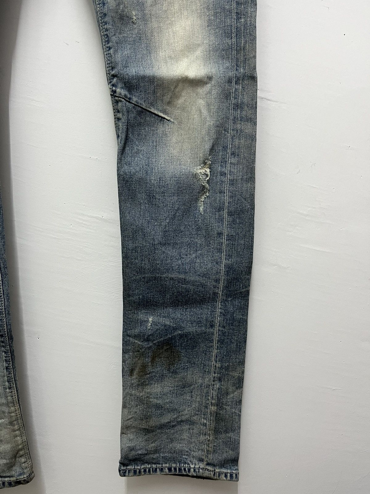 Japanese Brand Gostar De Fuga Japan Skinny Rusty Distressed Denim Pants Size US 33 - 9 Thumbnail