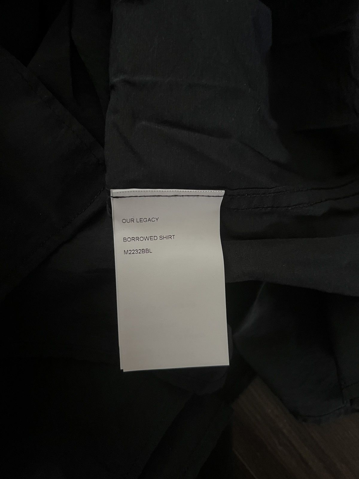 Our Legacy Our Legacy Borrowed Shirt 50 black Size US M / EU 48-50 / 2 - 7 Thumbnail