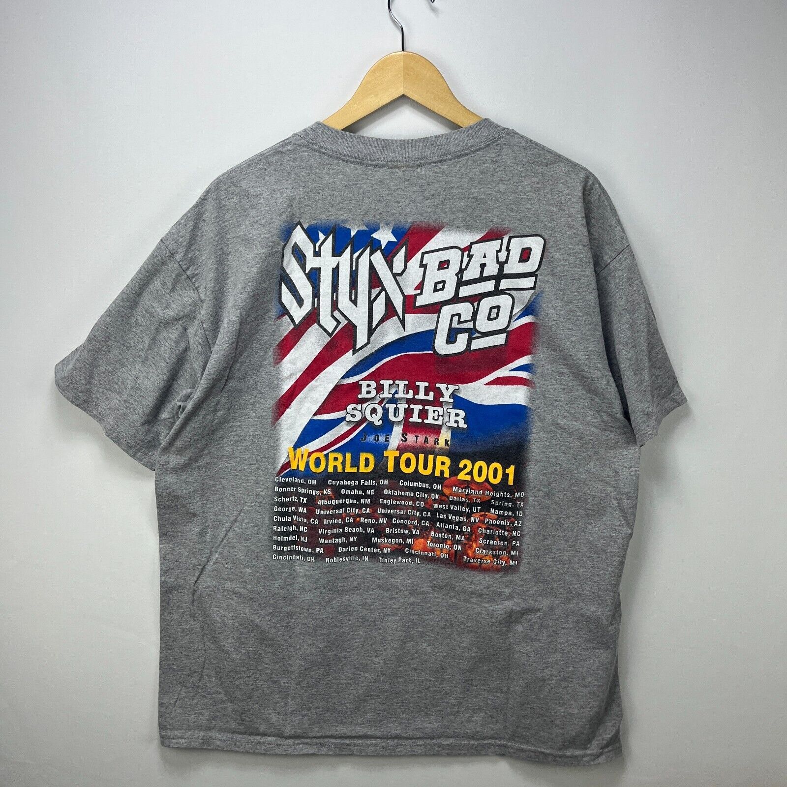 Tommy Bahama × Vintage Vintage 2001 Styx BadCompany Billy Squier Concert Graphic XL Size US XL / EU 56 / 4 - 5 Thumbnail