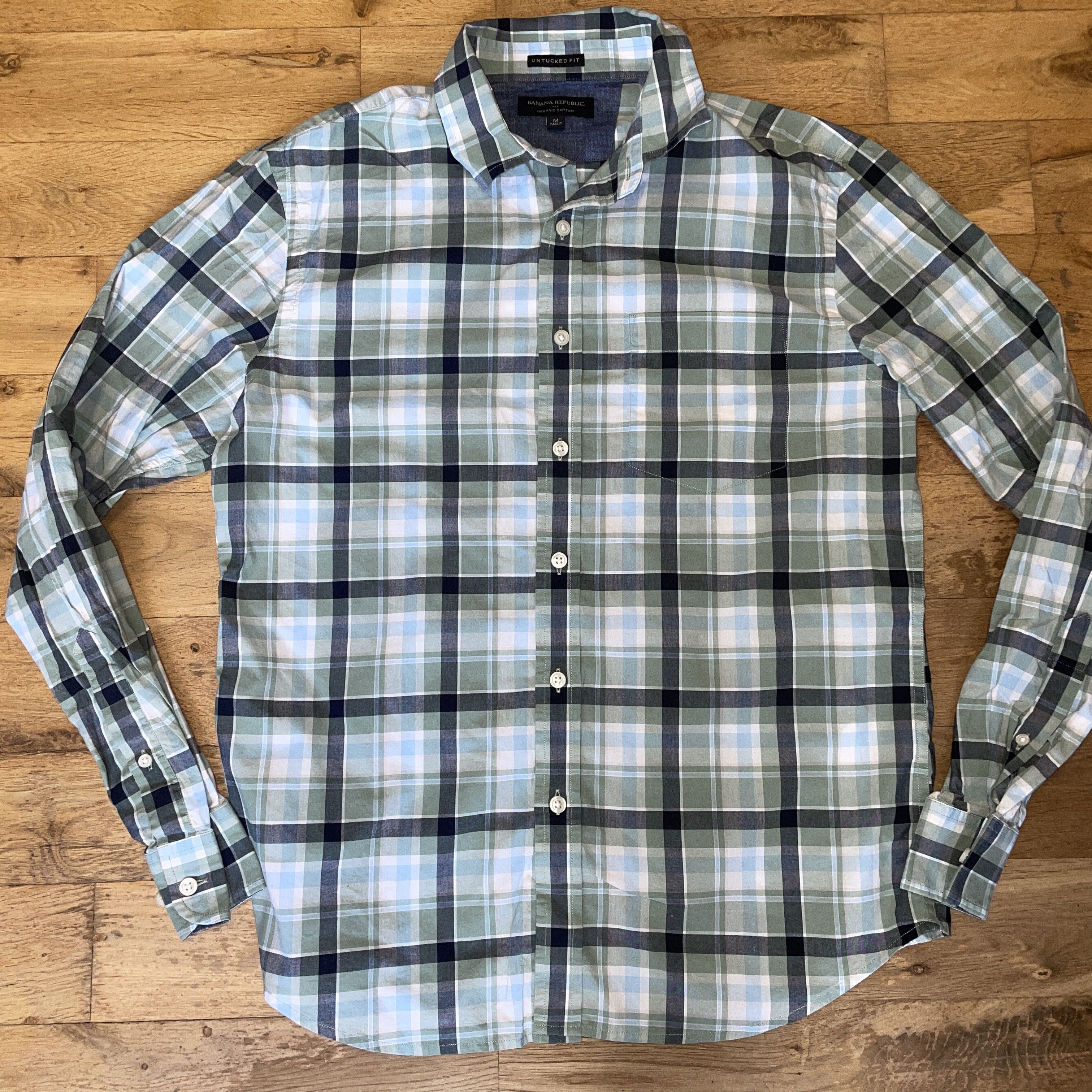 Banana Republic Banana Republic Men's Elegant Shirt Untucked Fit Size M Size US M / EU 48-50 / 2 - 1 Thumbnail