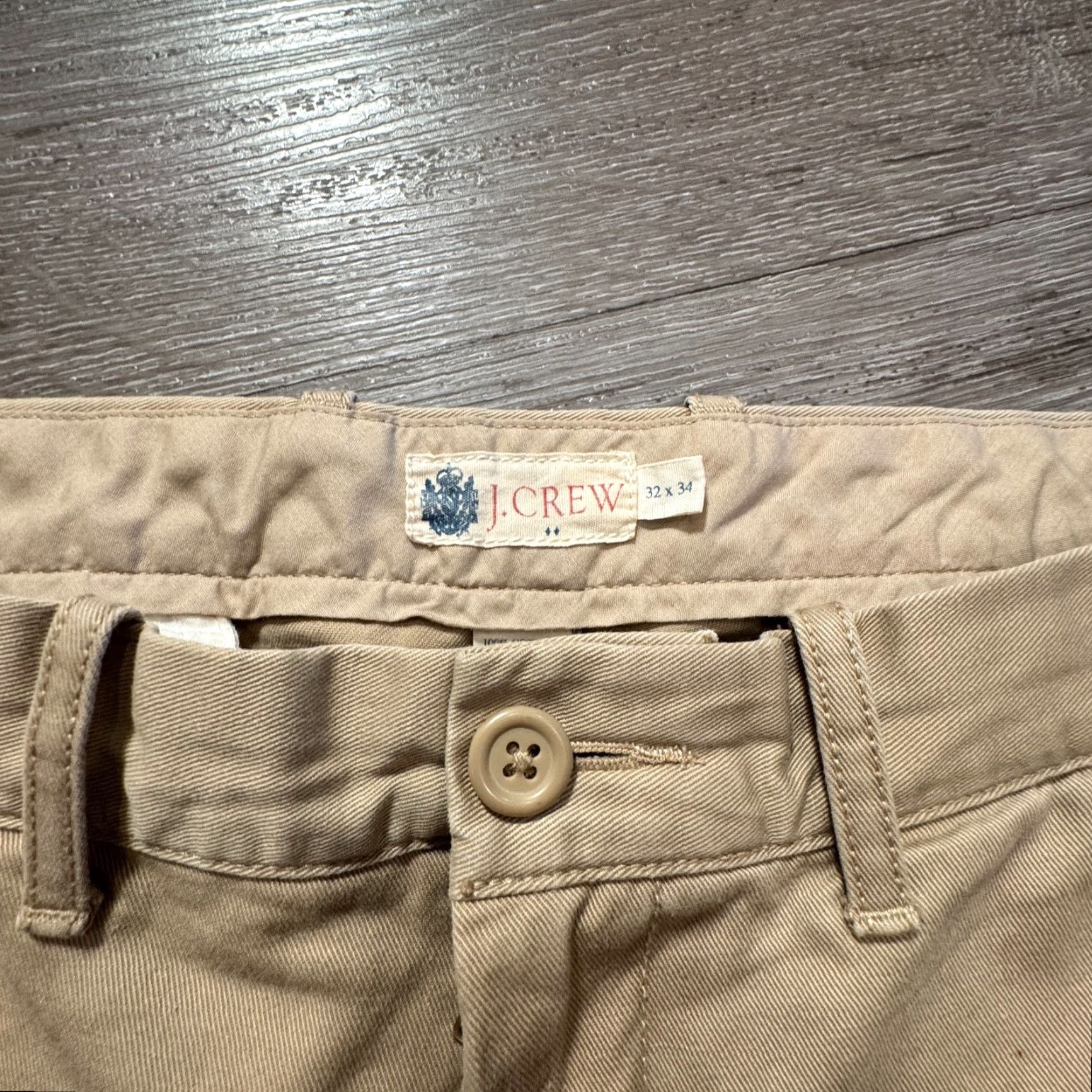 J.Crew J.CREW Pants Slim Beige 32x32 Regular 100% Cotton Chino Mens Straight Modern Vintage No Size US 32 / EU 48 - 2 Thumbnail