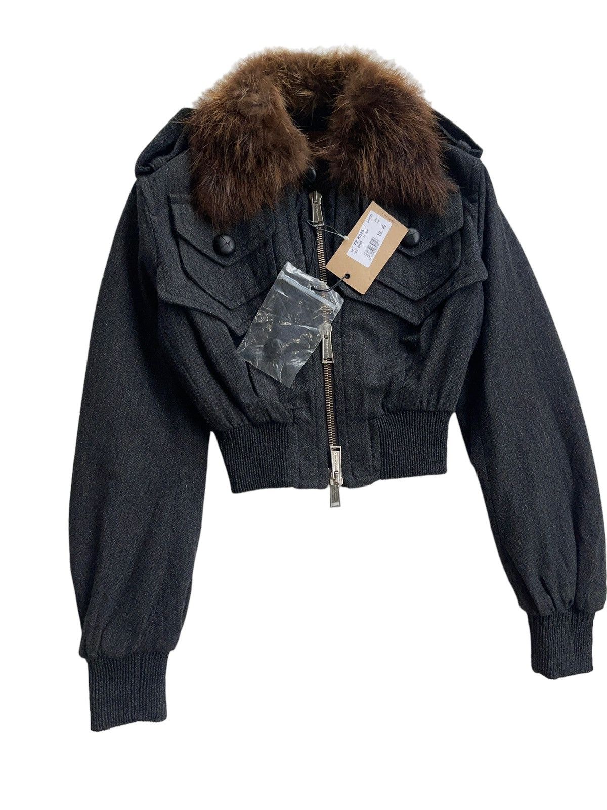 Dsquared2 FW05 Runway Dsquared2 Beaver Fur Crop Jacket Size S / US 4 / IT 40 - 4 Thumbnail