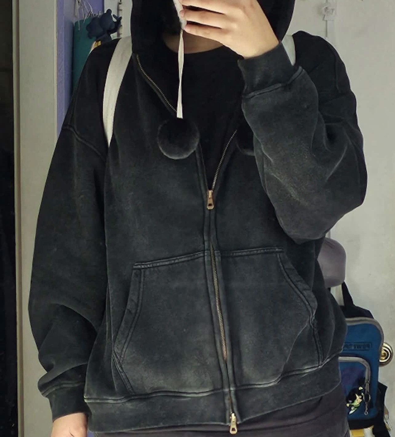 Japanese Brand Faded Zippered Hoodie Size US XL / EU 56 / 4 - 3 Thumbnail