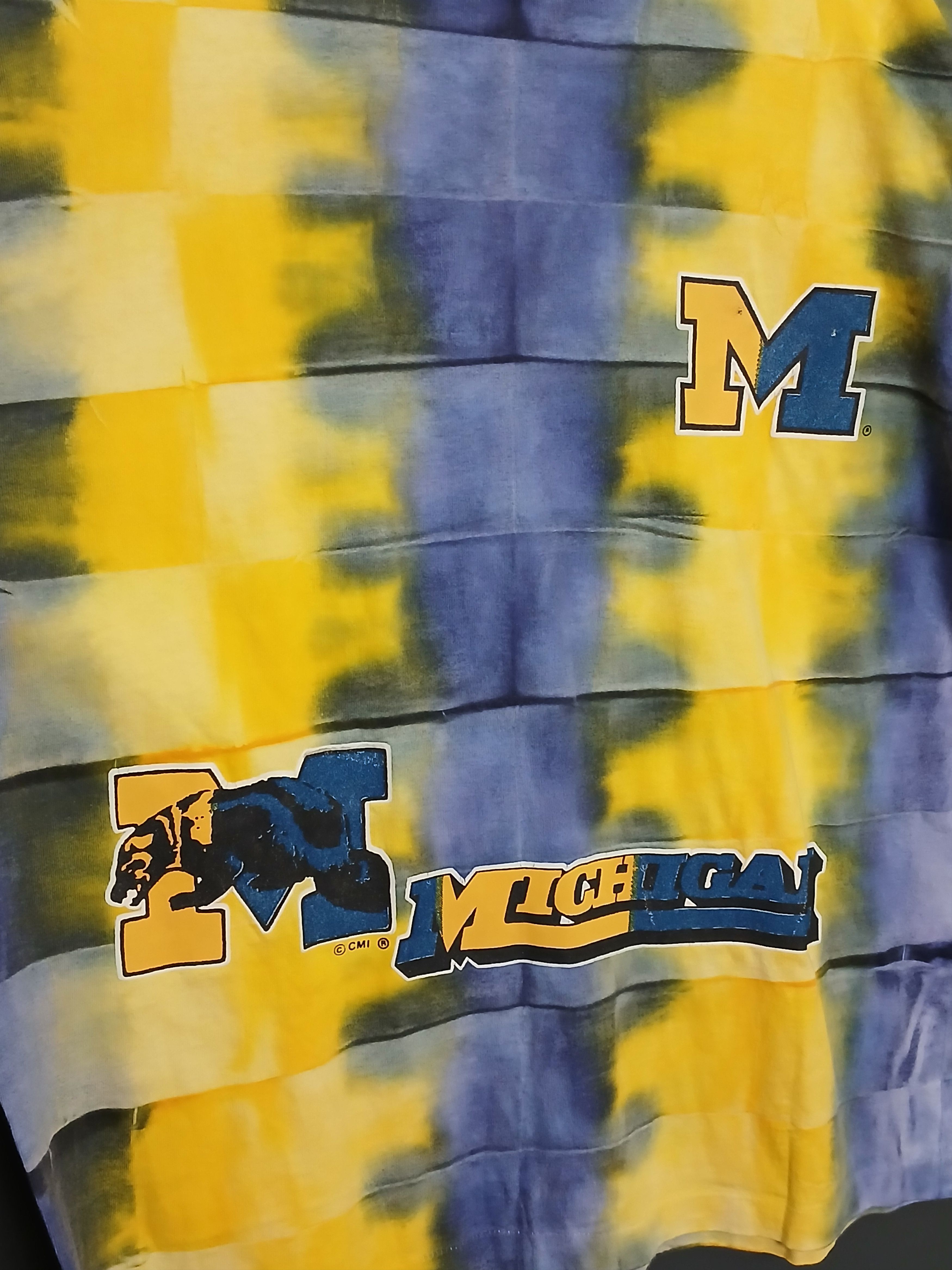 NFL Vintage NCAA Michigan Wolverines Single Stitch T-Shirt Size US XL / EU 56 / 4 - 3 Thumbnail