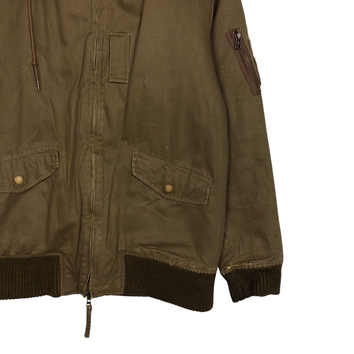 Boycott × Japanese Brand 📌Vintage Chore Bomber Jacket Boycott Mink Fur Hoodie Size US M / EU 48-50 / 2 - 6 Thumbnail